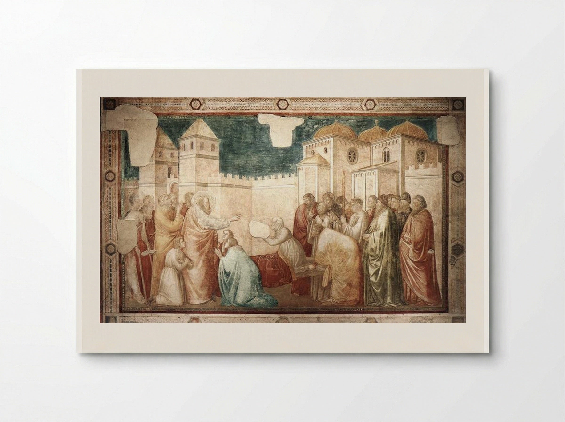 Raising of Drusiana - Giotto di Bondone - Poster