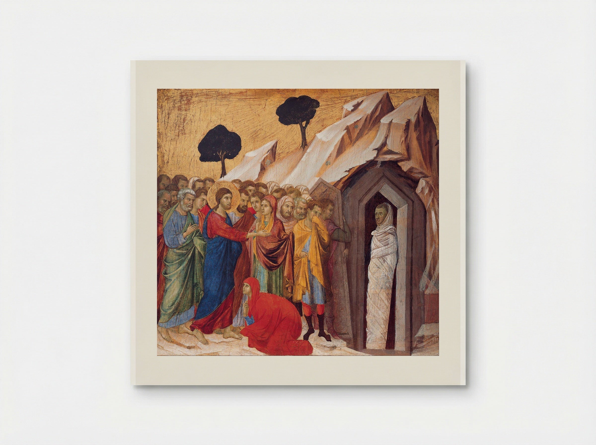 Raising of Lazarus - Duccio di Buoninsegna - Poster