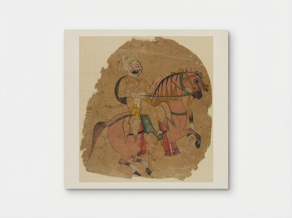 Rajput Chief on Horseback - Fine Art Print - Poster