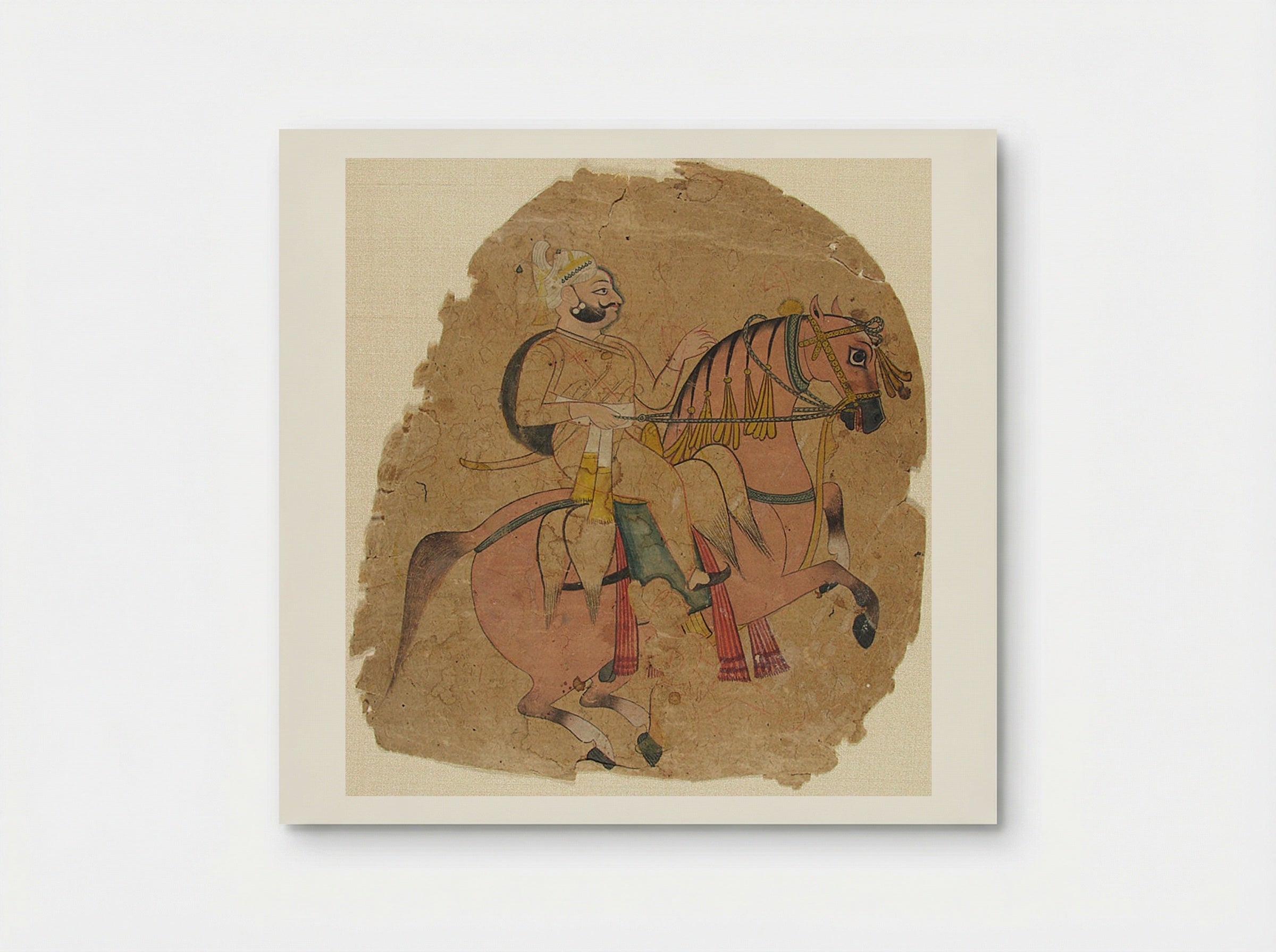 Rajput Chief on Horseback - Fine Art Print - Poster