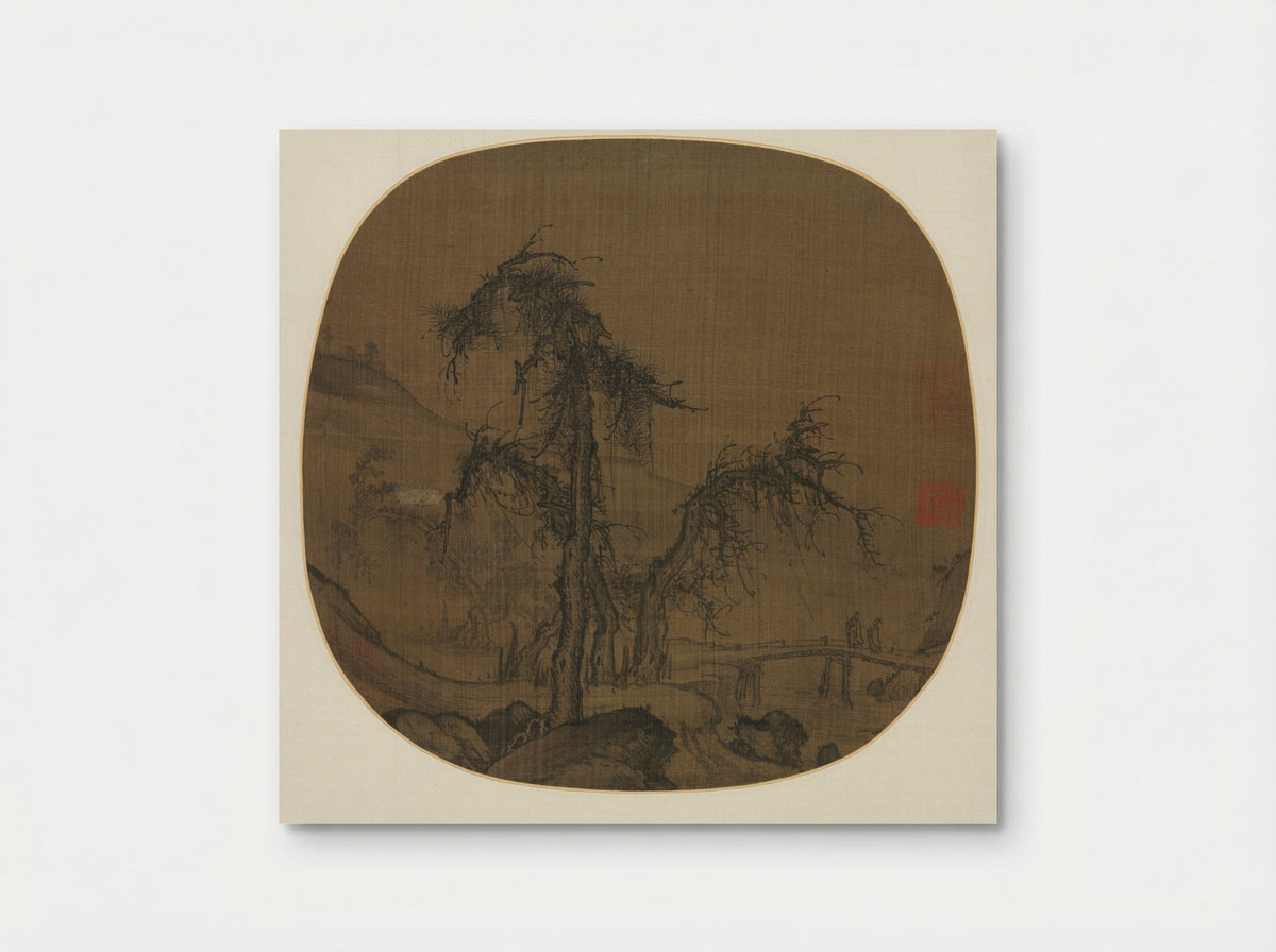 Ramblers over a Winding Stream - Luo Zhichuan - Poster