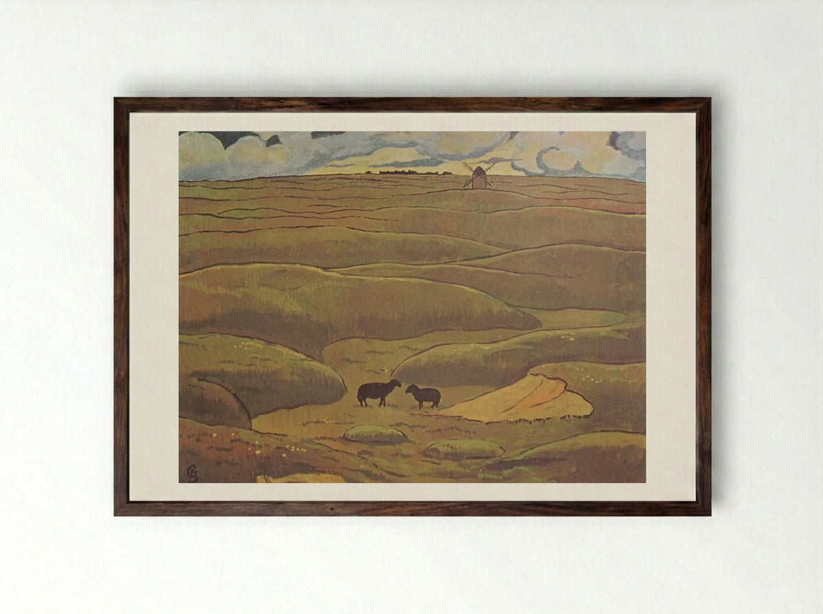 Rams, The Year - Georges Lacombe - Framed Print Dark Wood