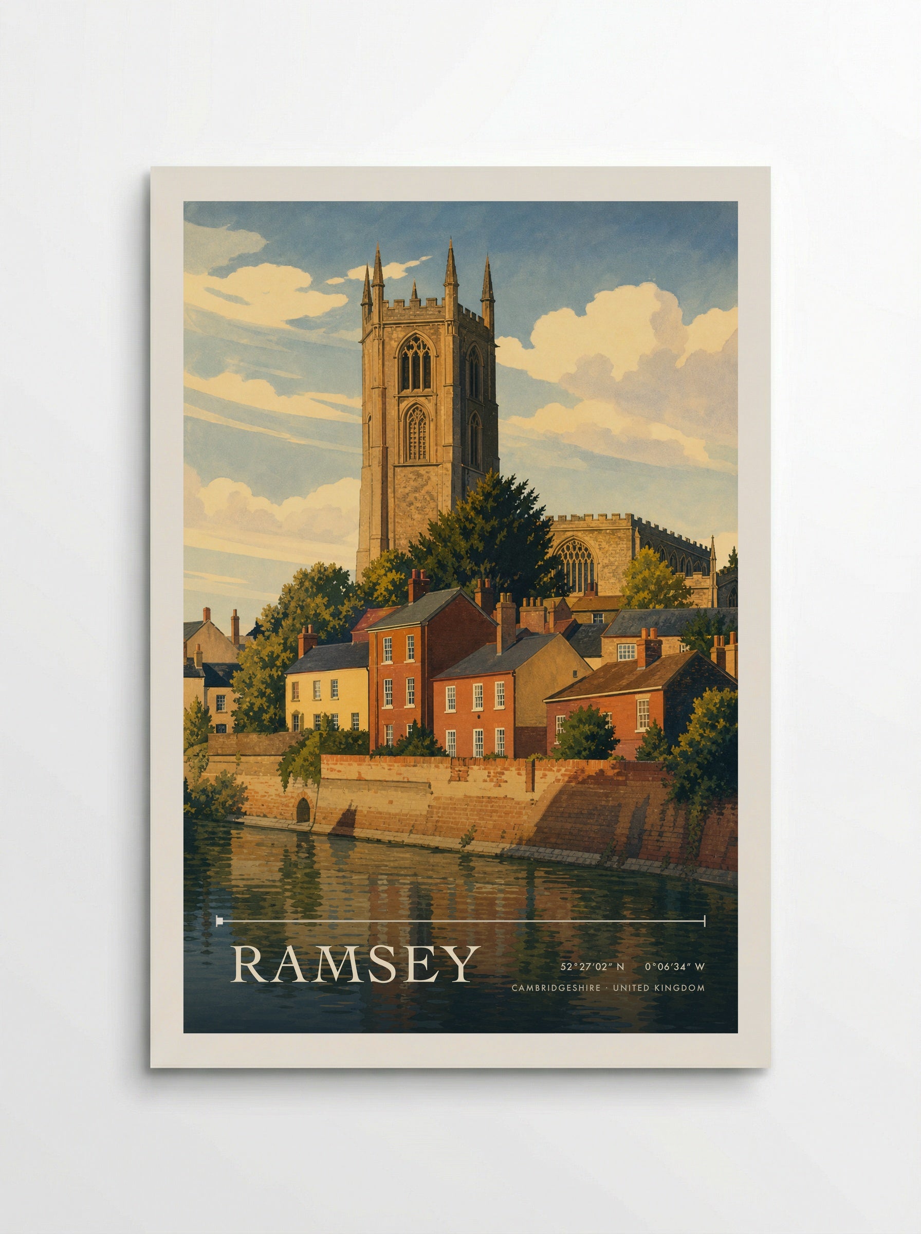 Ramsey Cambridgeshire United Kingdom Travel Poster - Poster