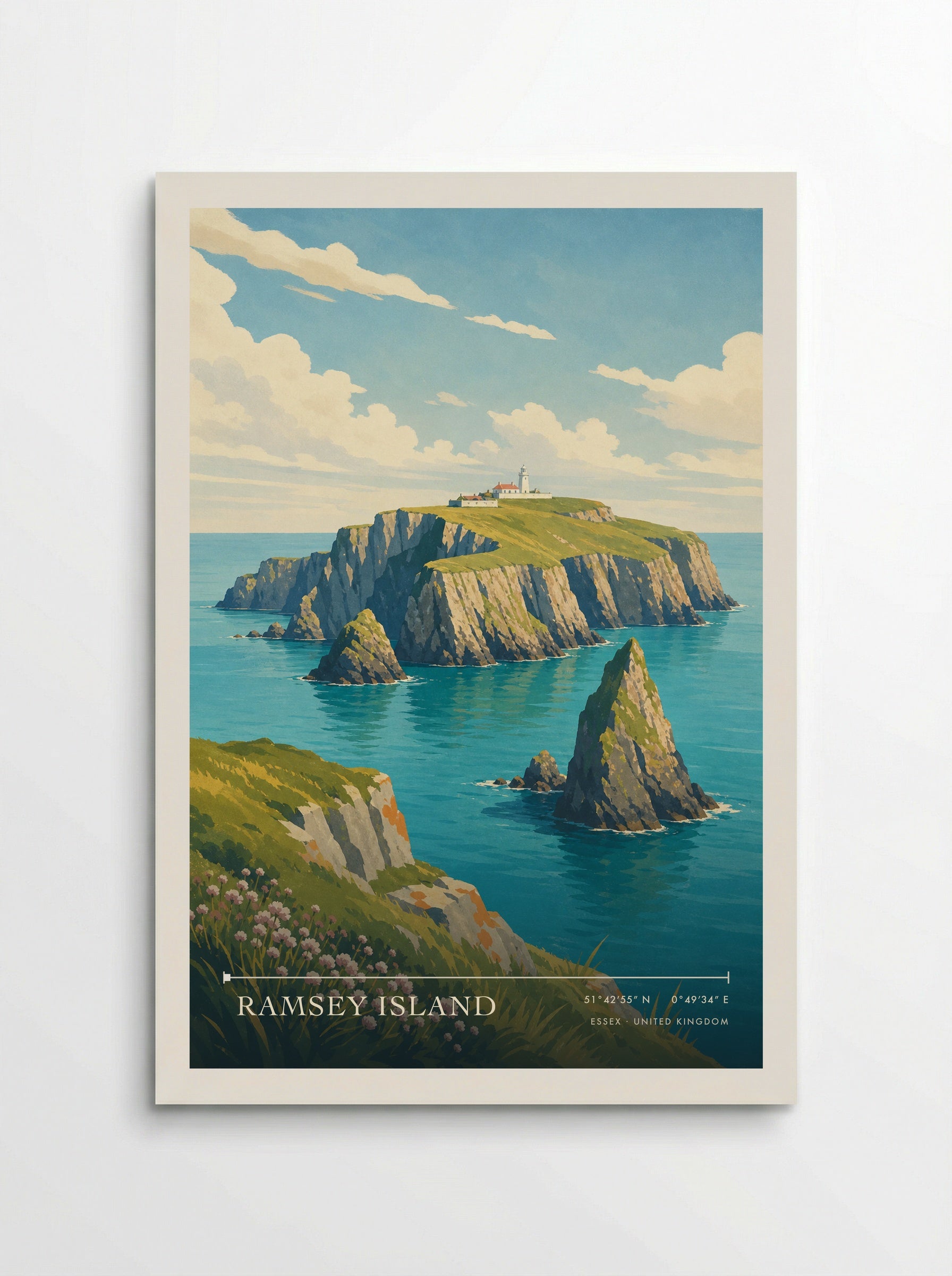 Ramsey Island Essex United Kingdom Travel Poster - Poster