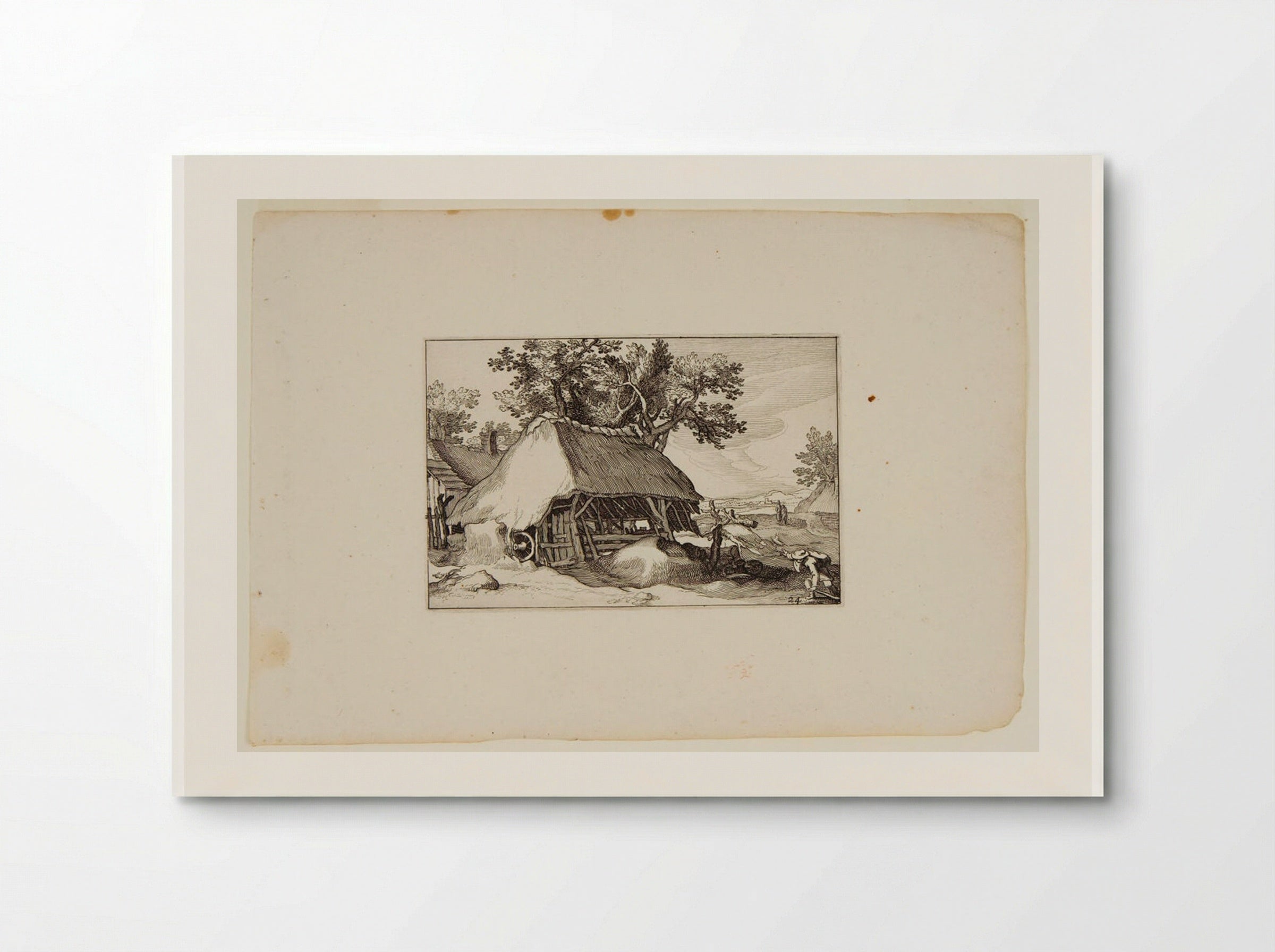 Ramshackle Hut with Thatched Roof - Claes Jansz. Visscher - Poster