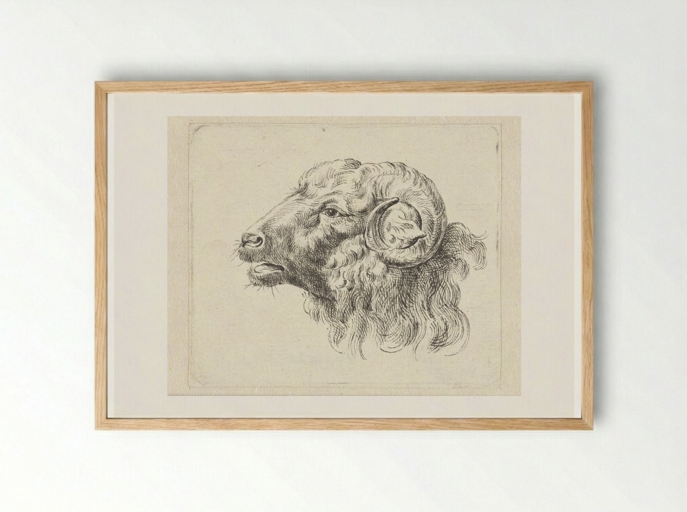 Ramskop, naar links - Abraham Delfos - Framed Print Wood