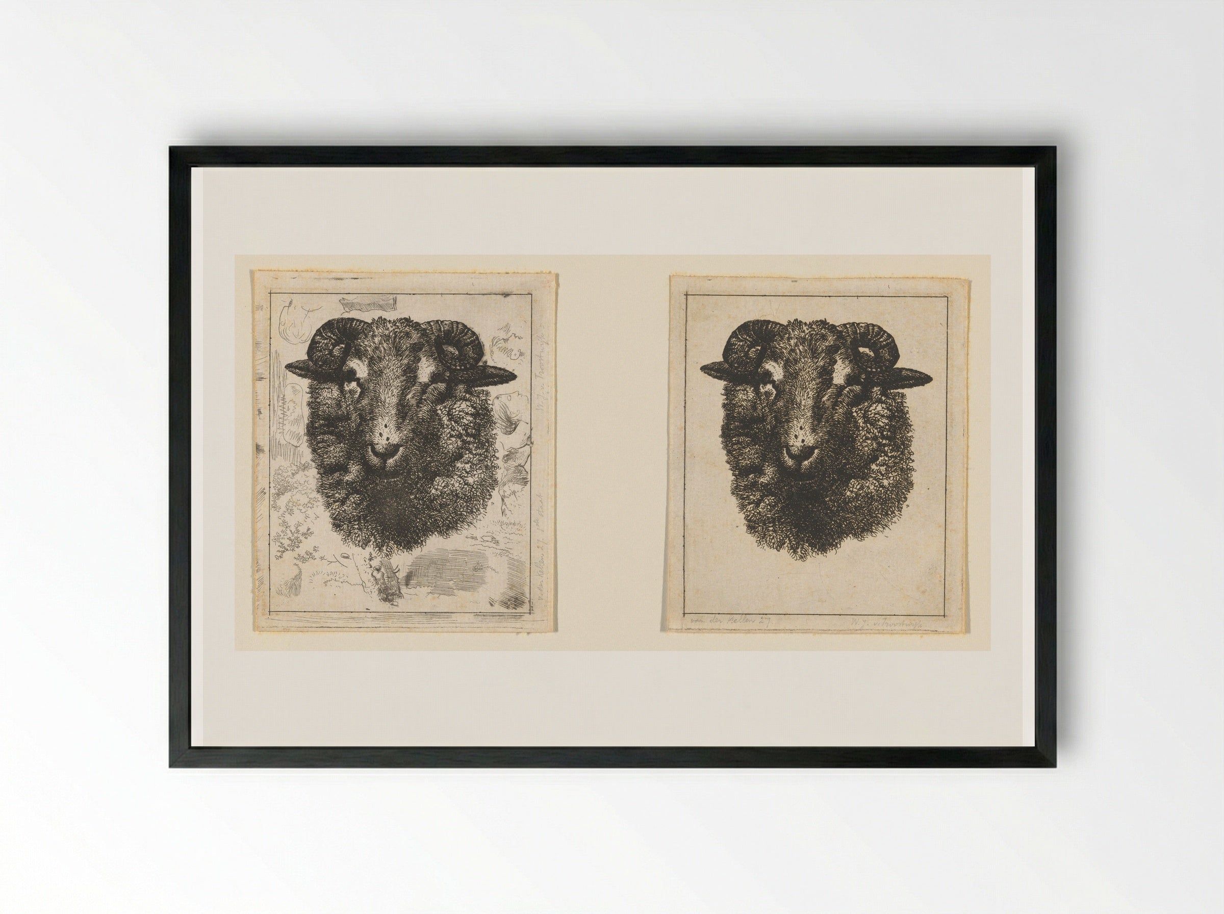 Ramskop - Wouter Johannes van Troostwijk - Framed Print Black