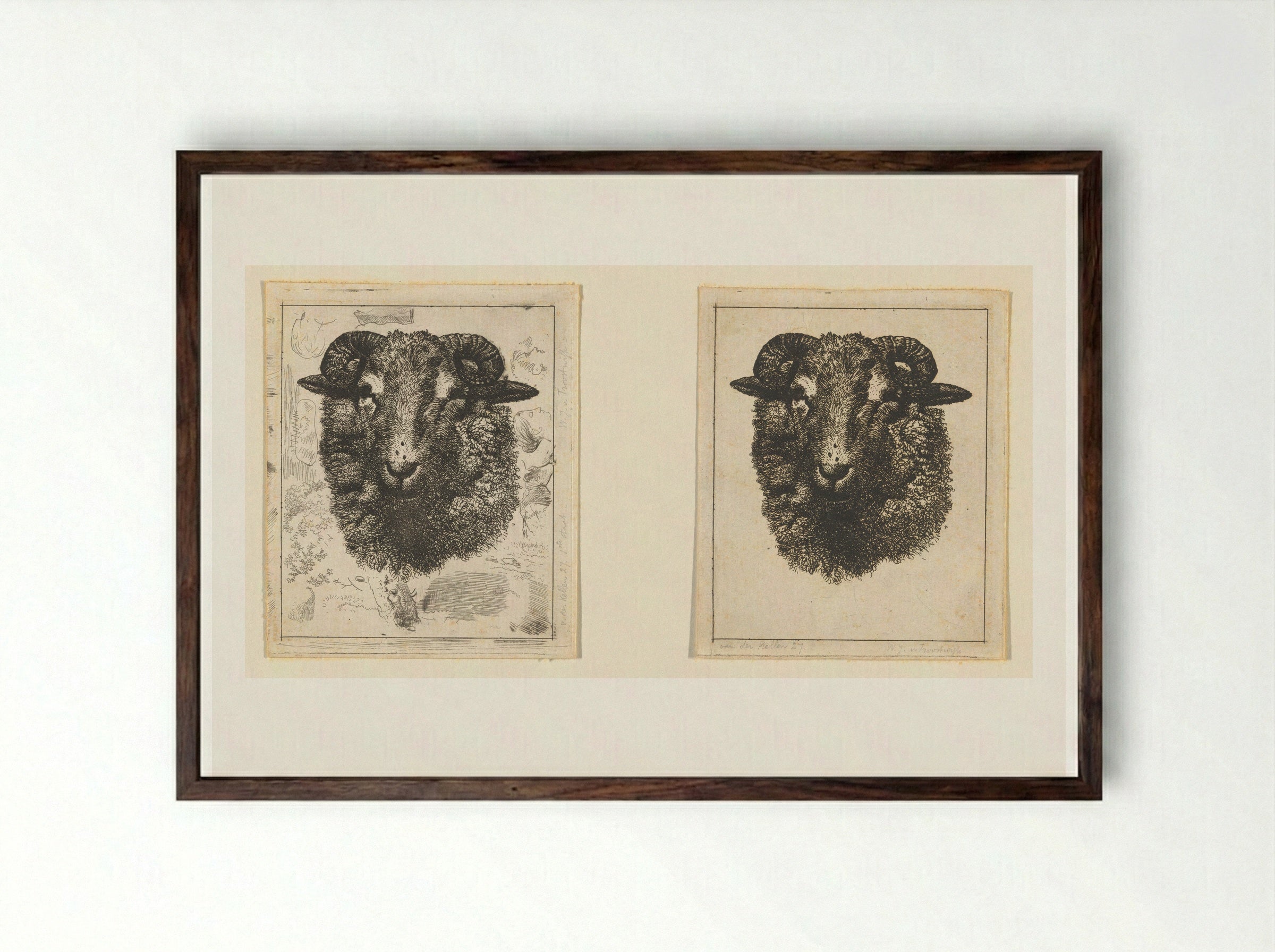 Ramskop - Wouter Johannes van Troostwijk - Framed Print Dark Wood