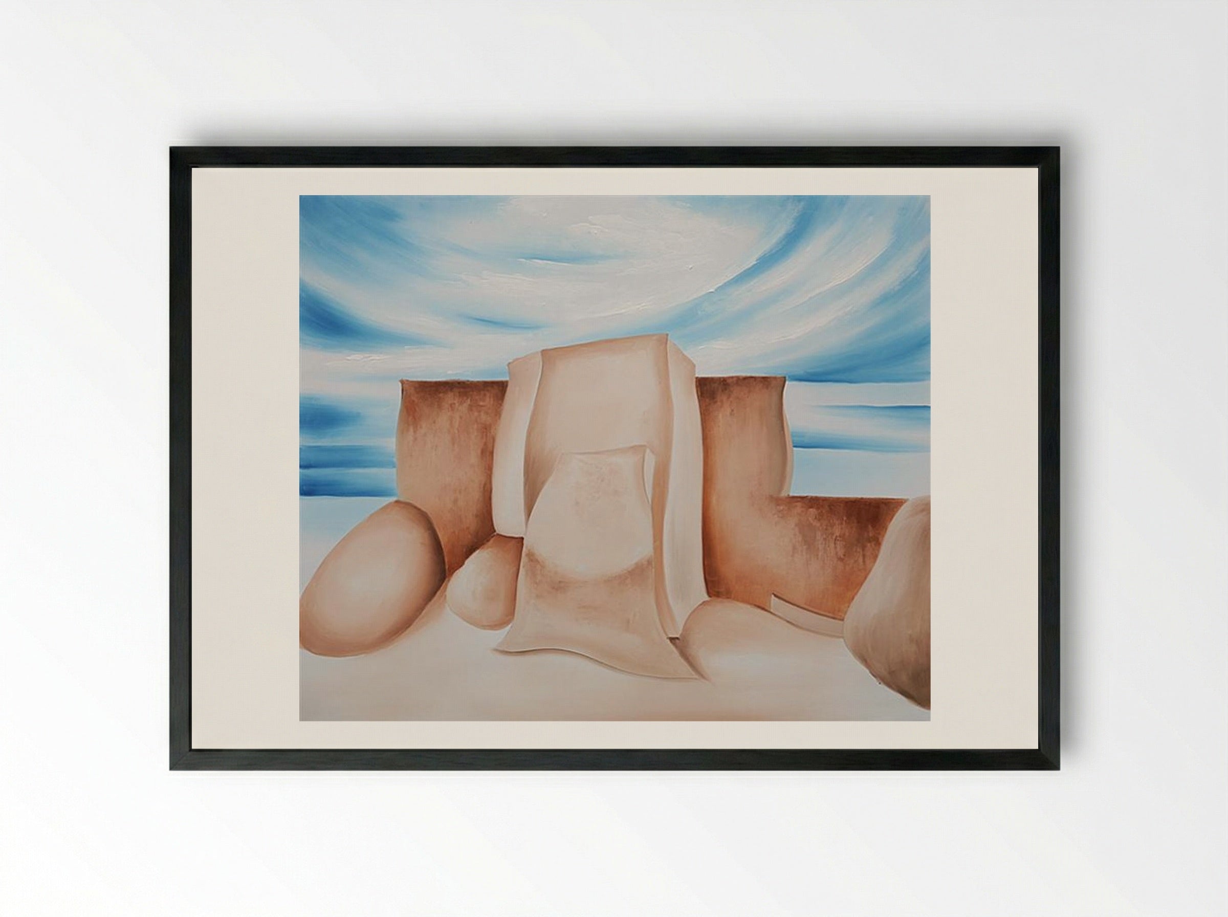 Ranchos Church, New Mexico - Georgia O'Keeffe - Framed Print Black