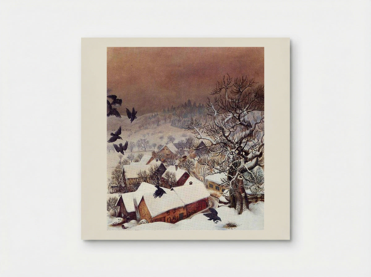 Randegg in the Snow with Ravens - Otto Dix - Poster