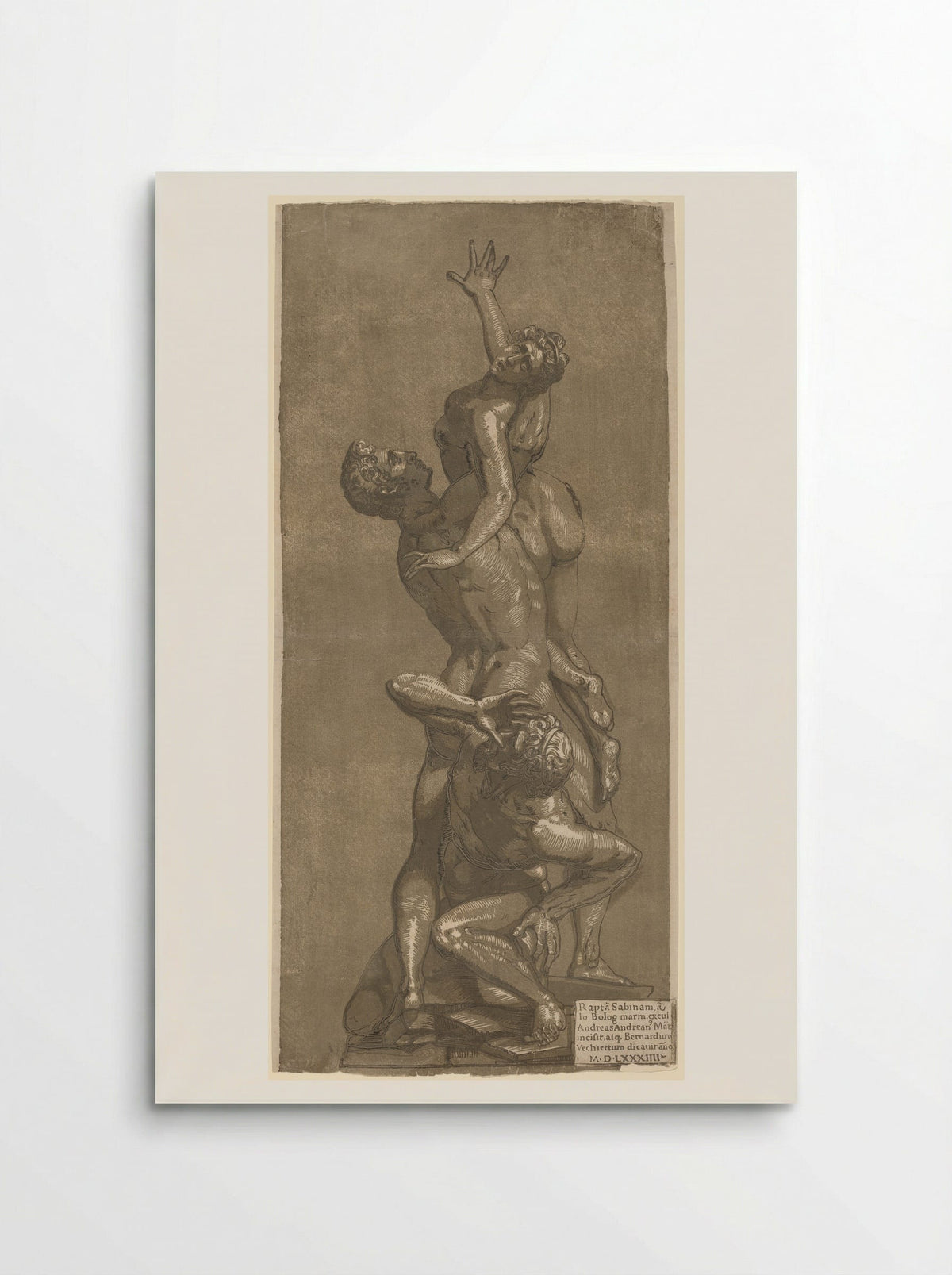 Rape of a Sabine - Andrea Andreani - Poster