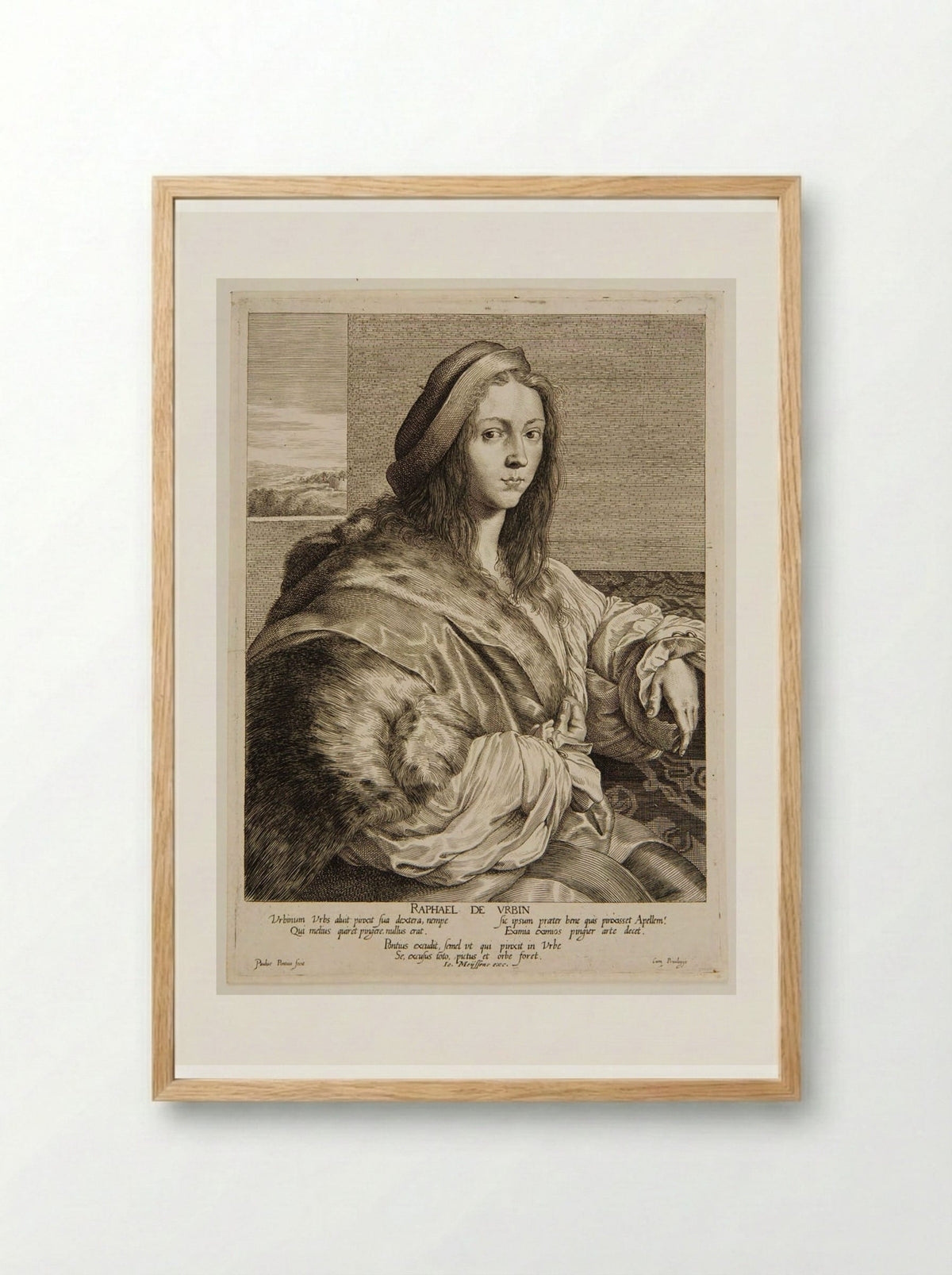 Raphael Urbin - Paulus Pontius - Framed Print Wood