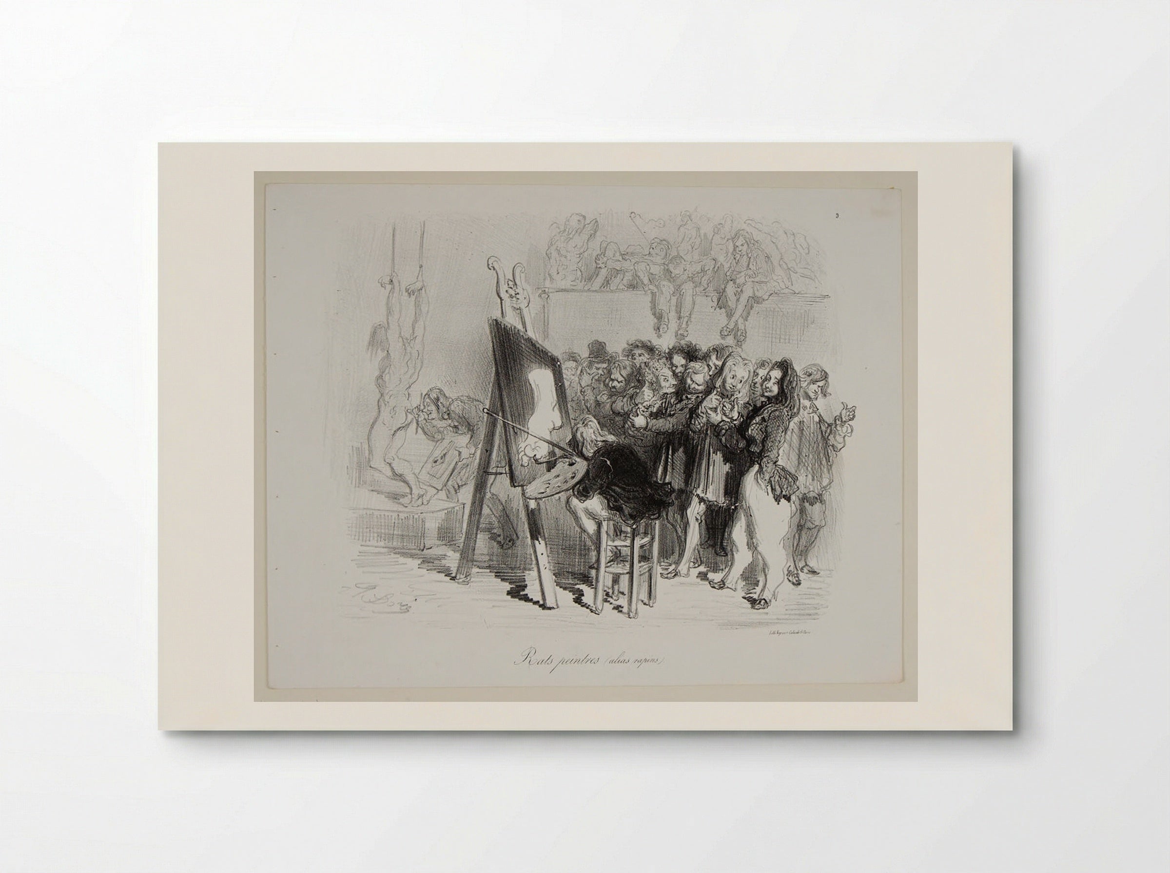 Rats peintres (alias rapins) - Gustave Doré - Poster