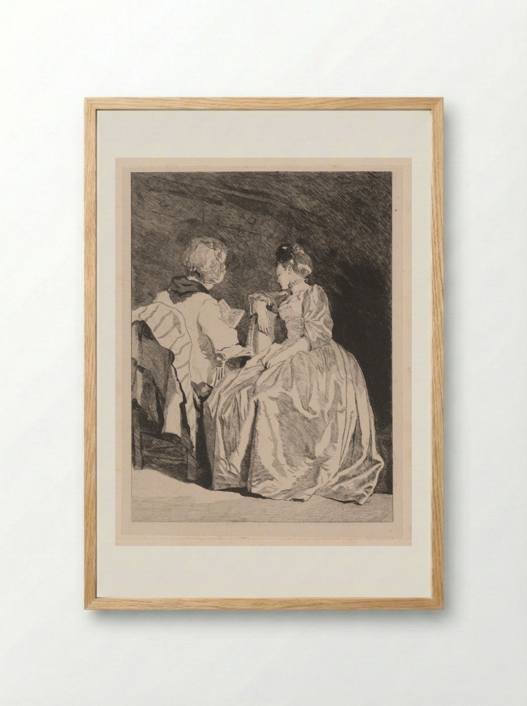 Reading (Jules de Goncourt) - Jules de Goncourt - Framed Print Wood