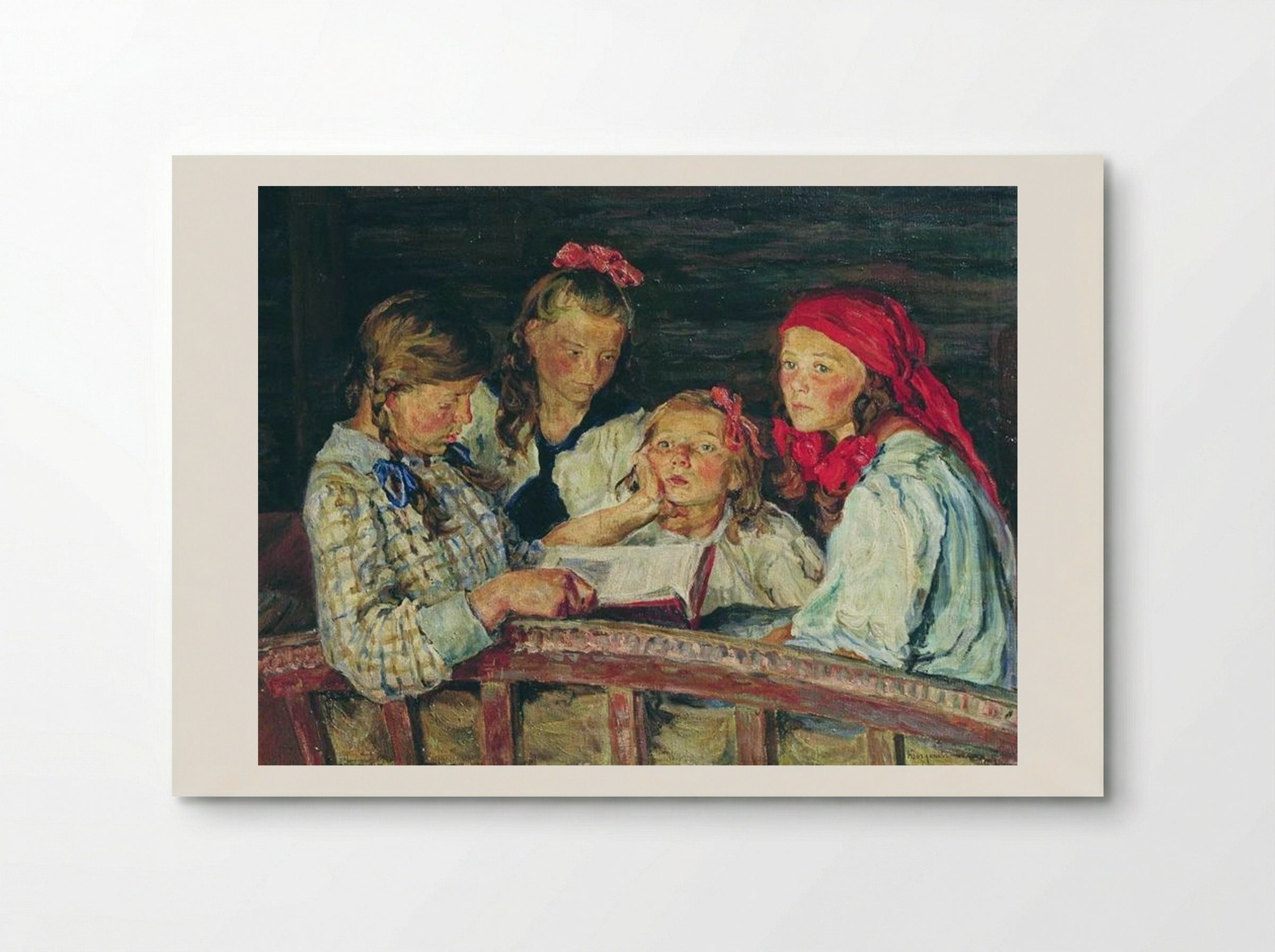 Reading a Book - Nikolay Bogdanov-Belsky - Poster