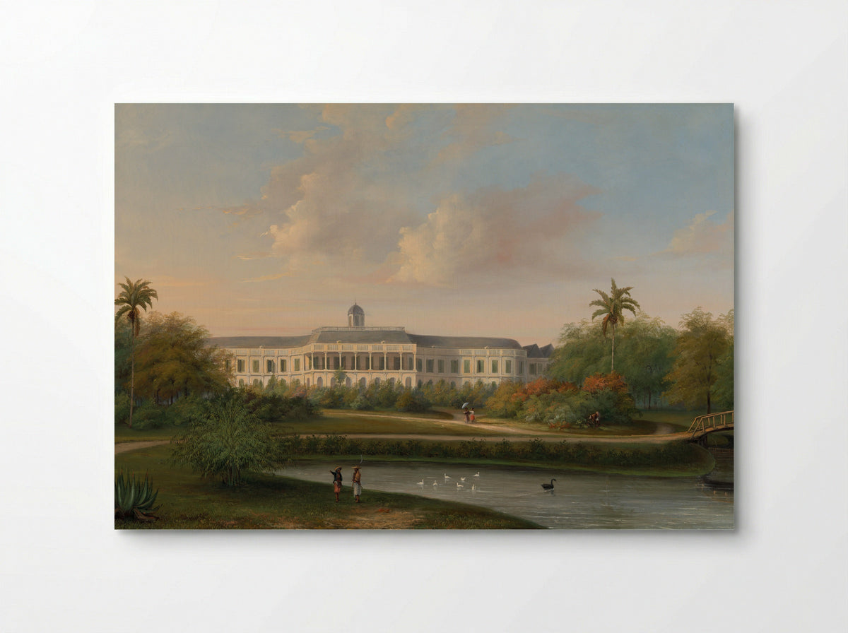 Rear View of Buitenzorg Palace before the Earthquake of 10 October 1834 - Willem Troost (II) - Poster