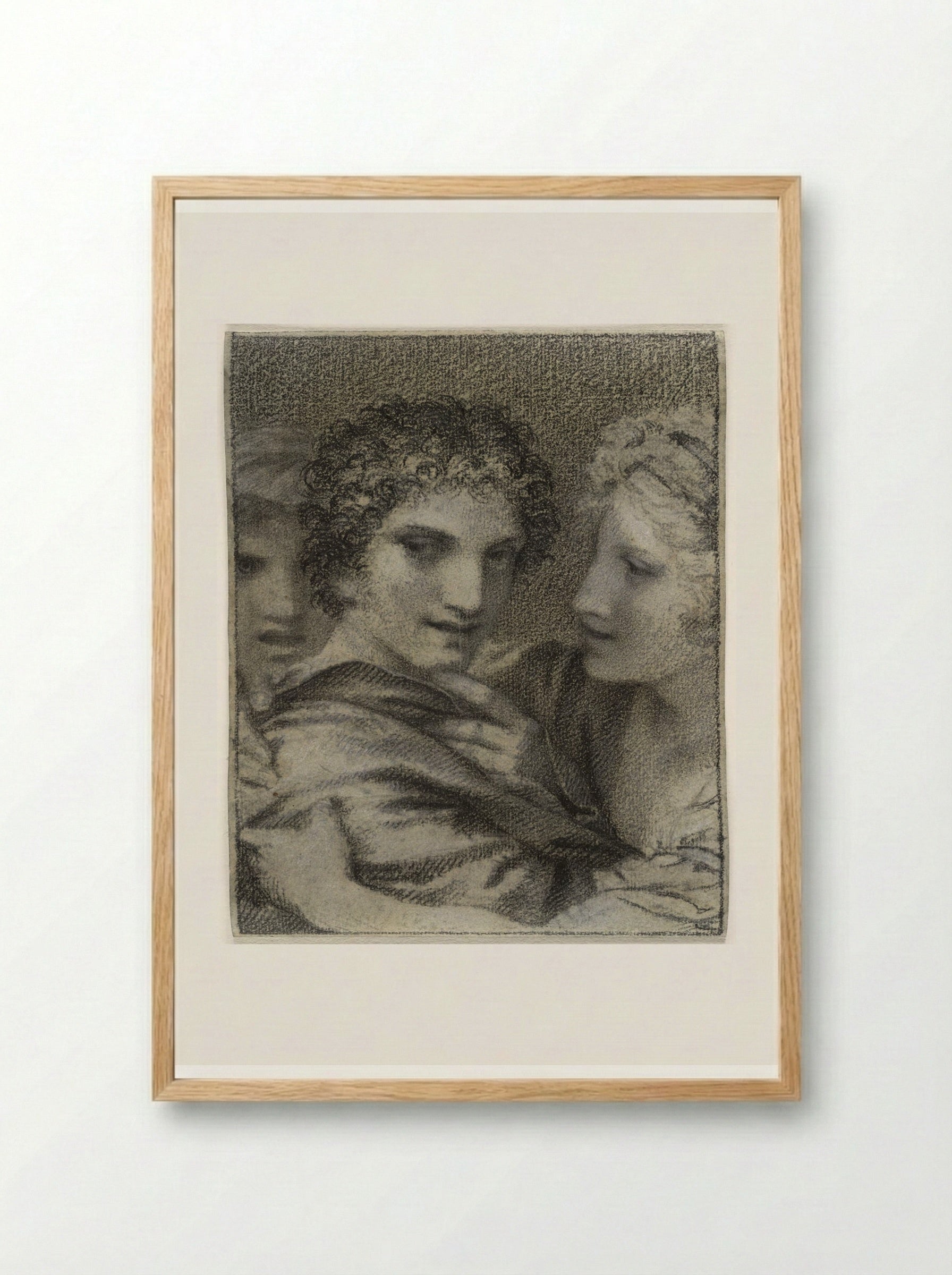 Reason Speaks and Pleasure Carries One Away - Pierre-Paul Prud'hon - Framed Print Wood