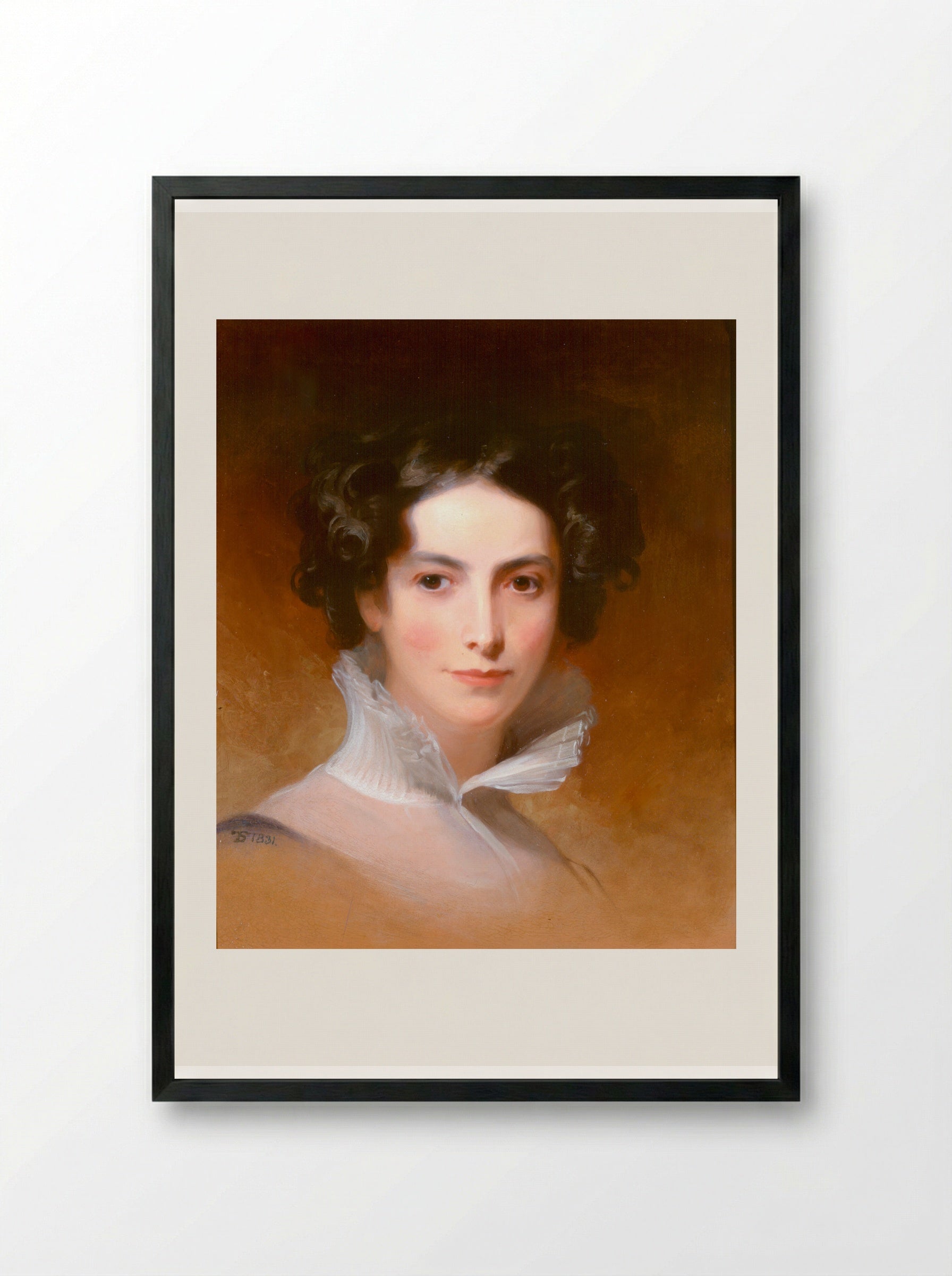 Rebecca Gratz - Thomas Sully - Framed Print Black
