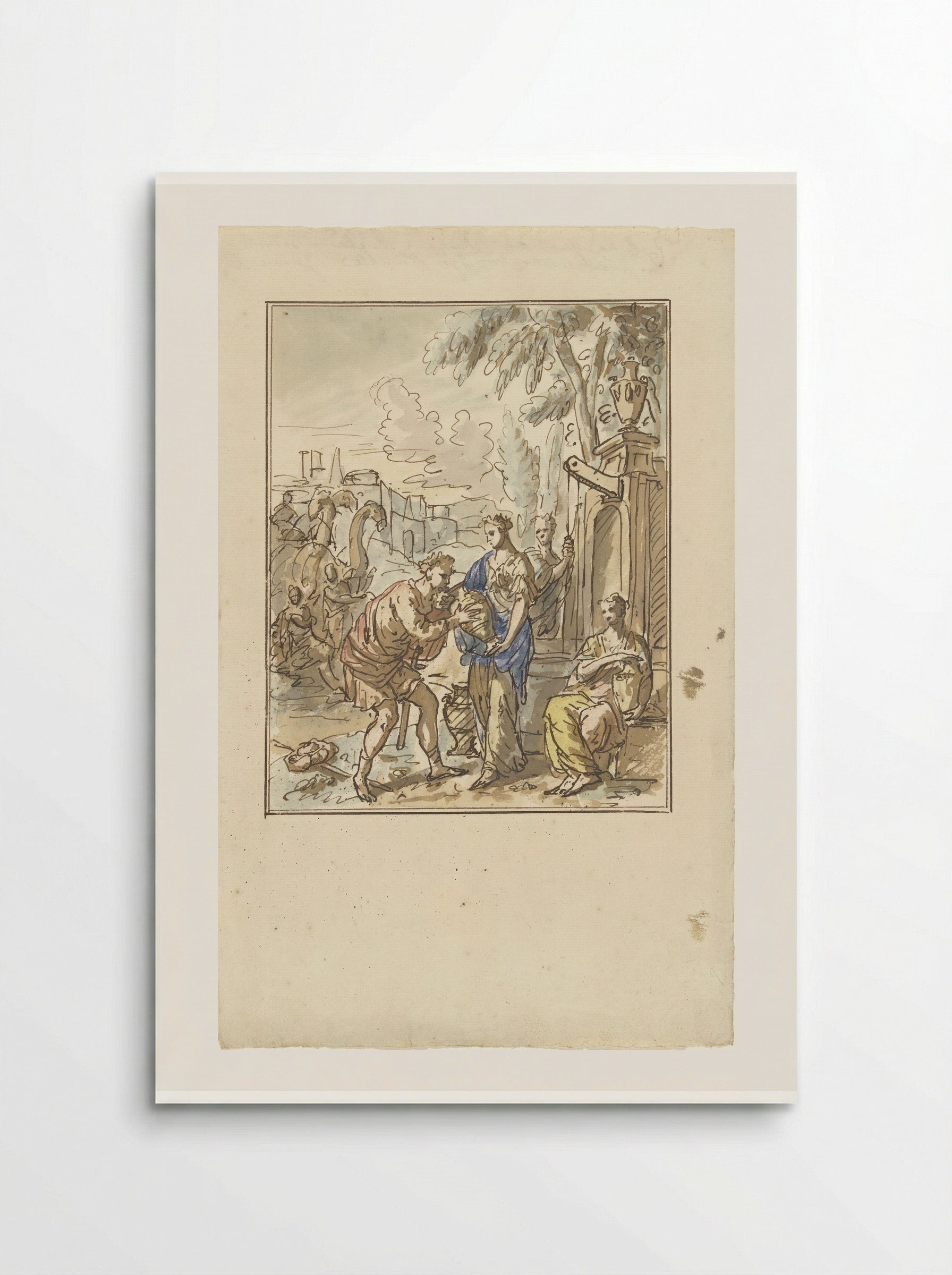 Rebekka geeft Eliëzer te drinken - Elias van Nijmegen - Poster