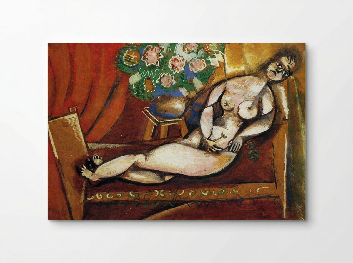 Reclining Nude - Marc Chagall - Poster