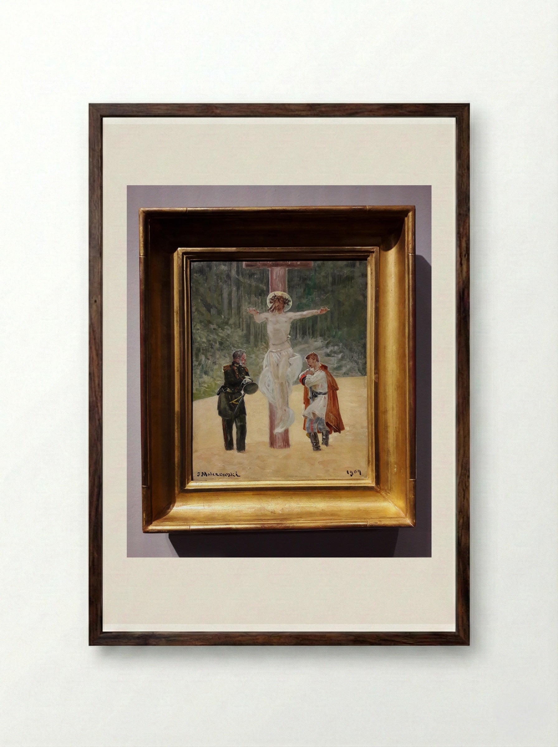 Reconciliation - Jacek Malczewski - Framed Print Dark Wood