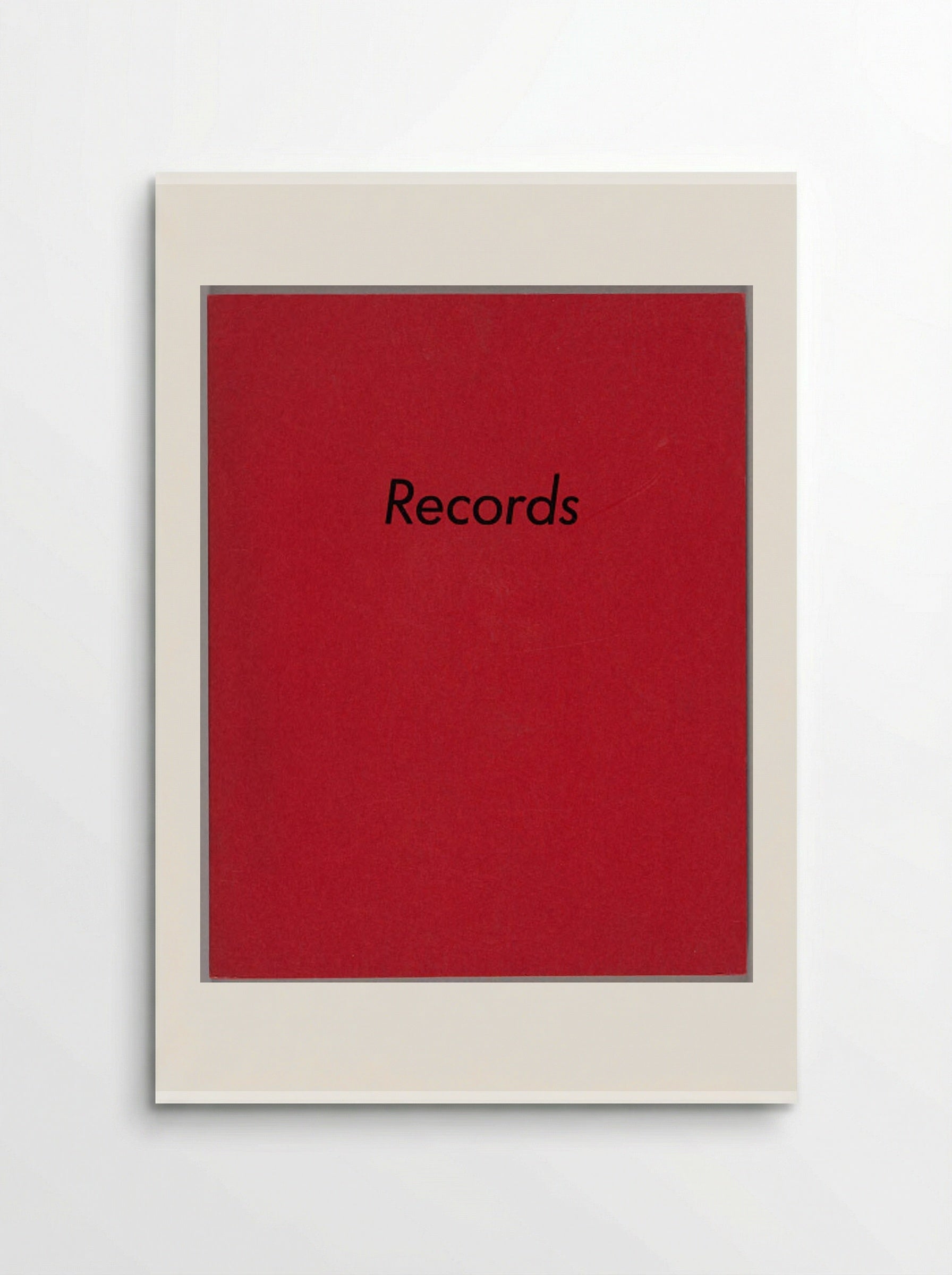 Records - Edward Ruscha - Poster