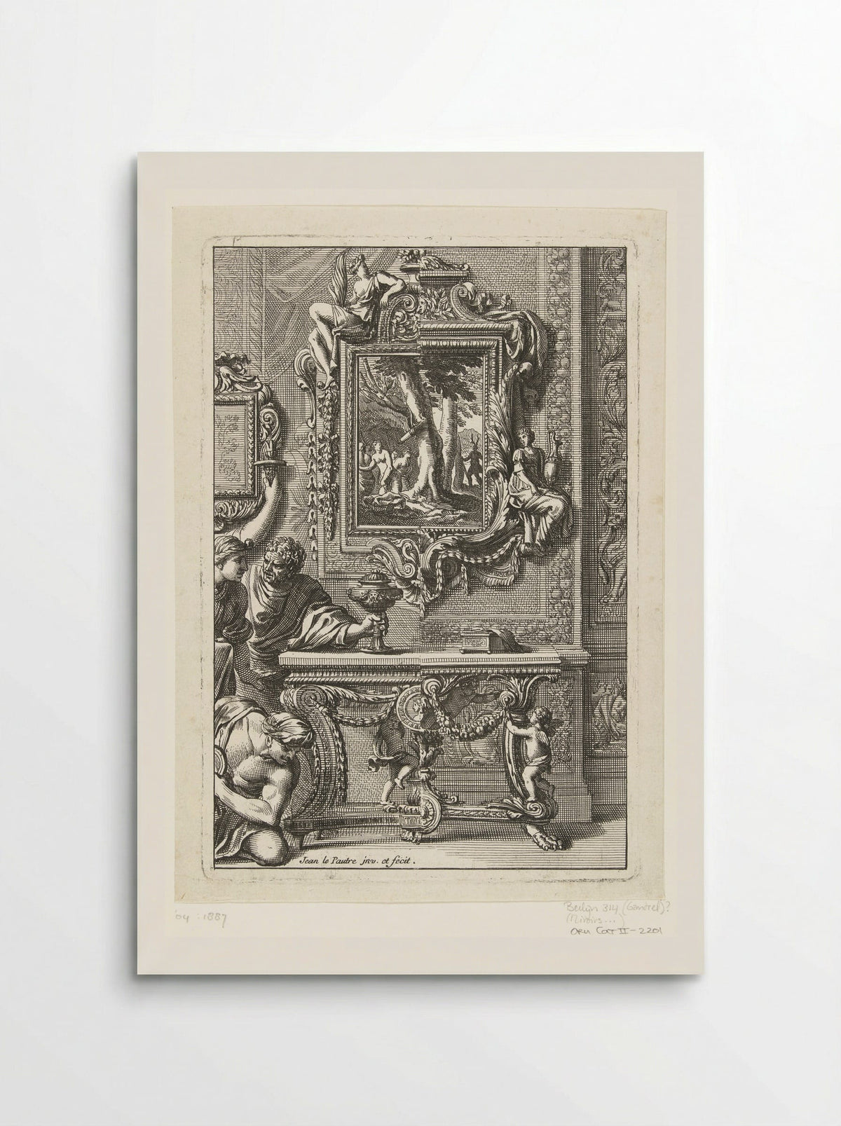 Rectangular Mirror with Diana and Actaeon - Jean Lepautre - Poster