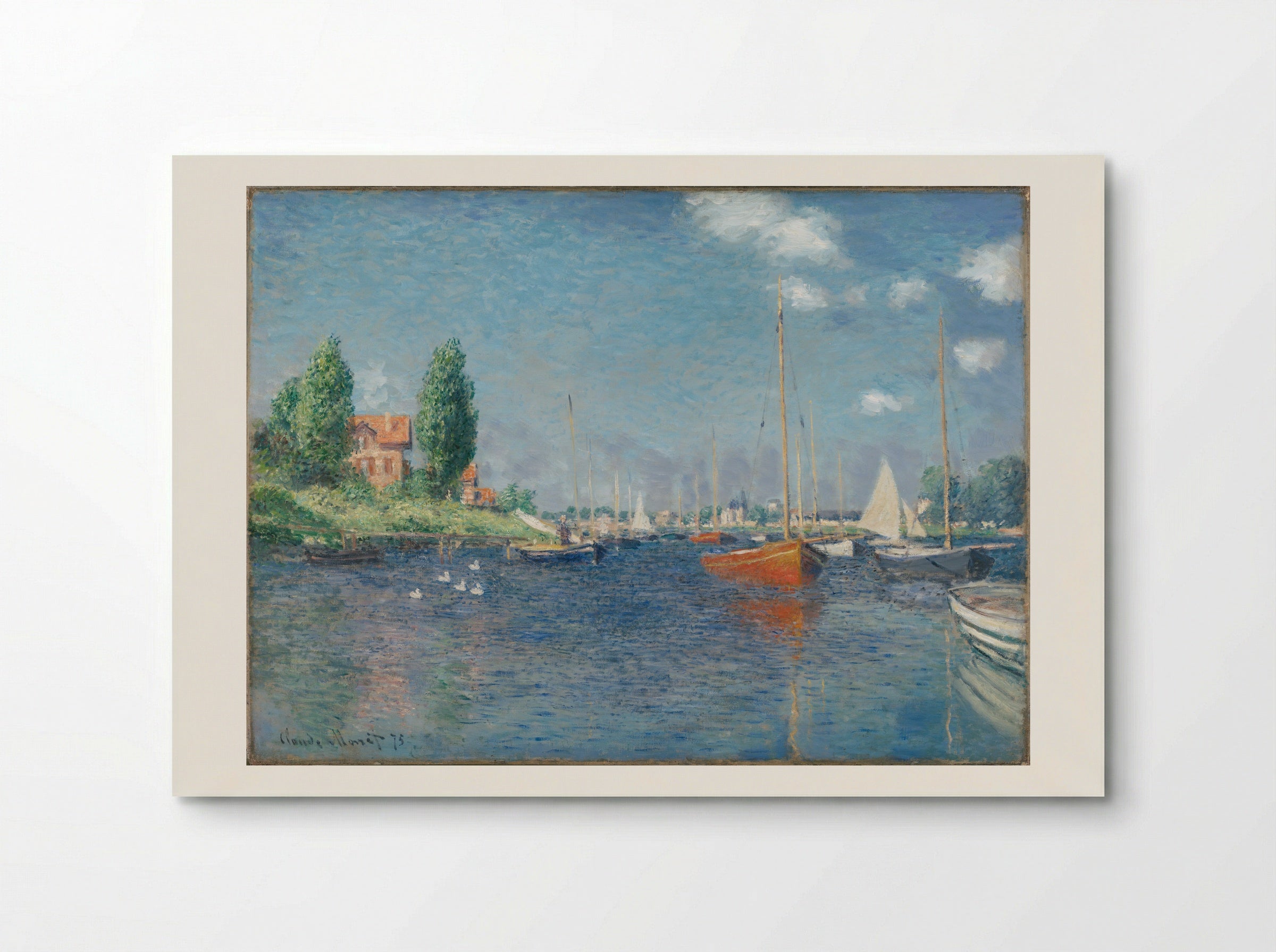Red Boats, Argenteuil - Claude Monet - Poster