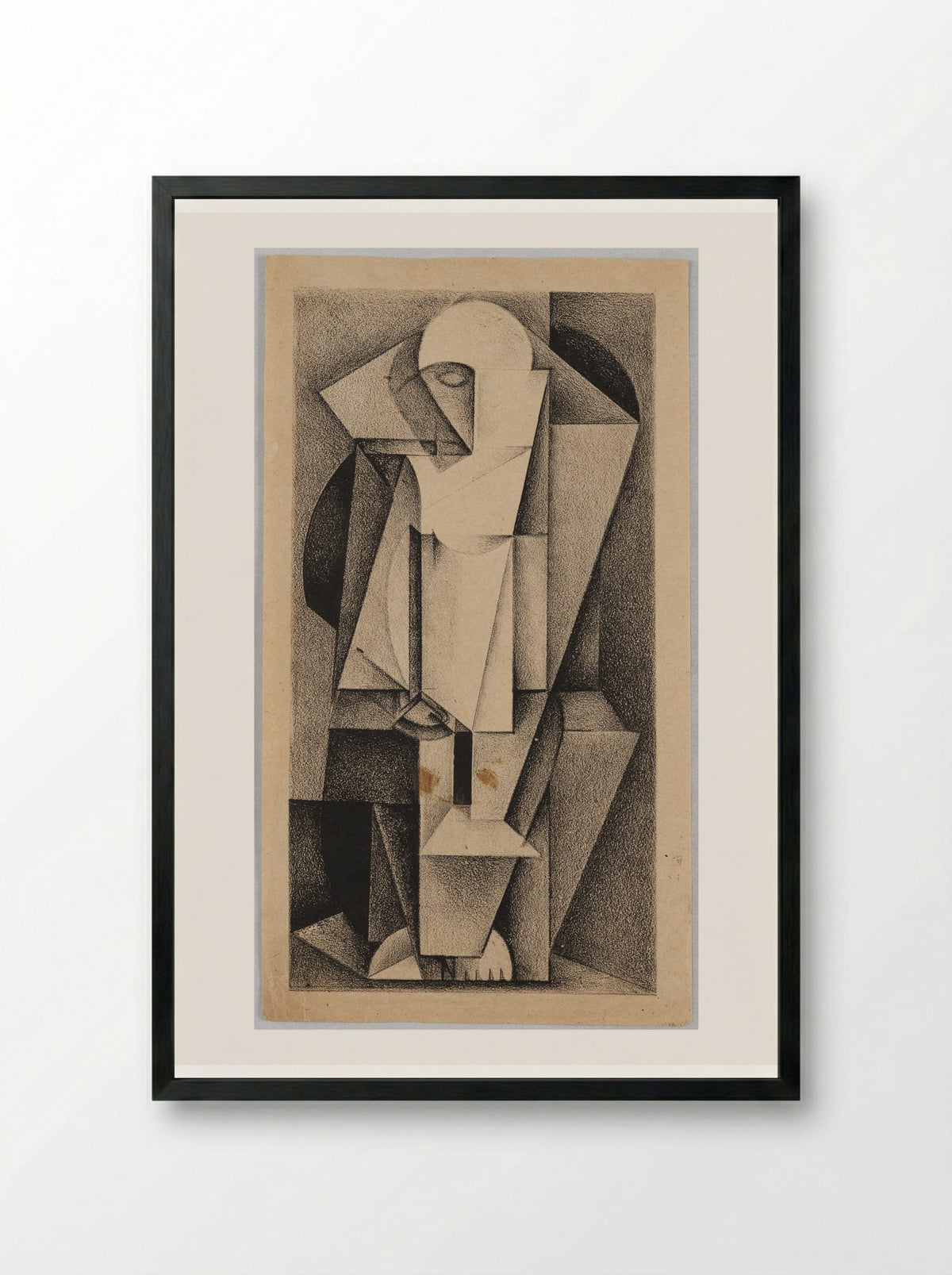 Red Man - Gustavs Klucis - Framed Print Black