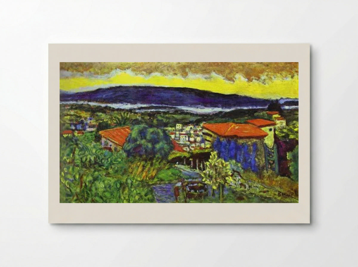 Red Roofs in Le Cannet - Pierre Bonnard - Poster