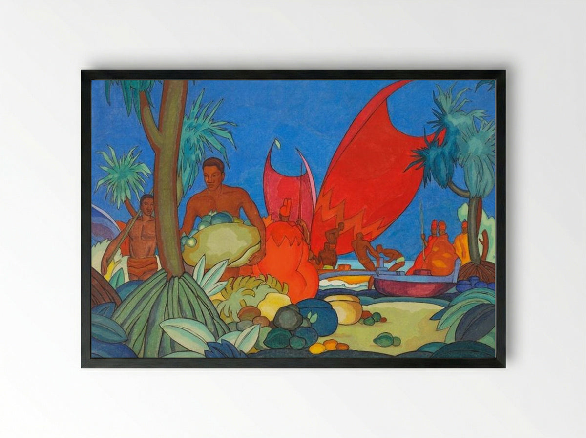 Red Sails - Arman Manookian - Framed Print Black