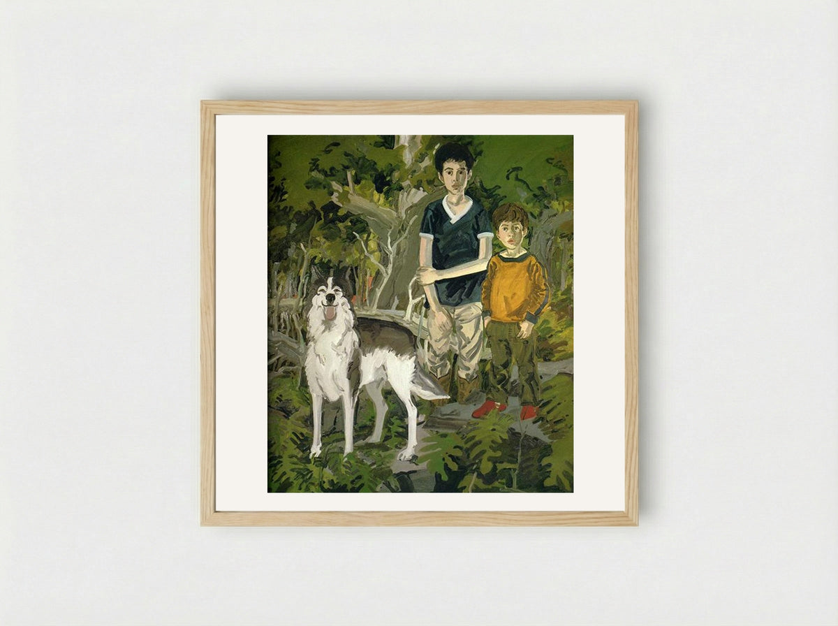 Red Slips - Neil Welliver - Framed Print Wood