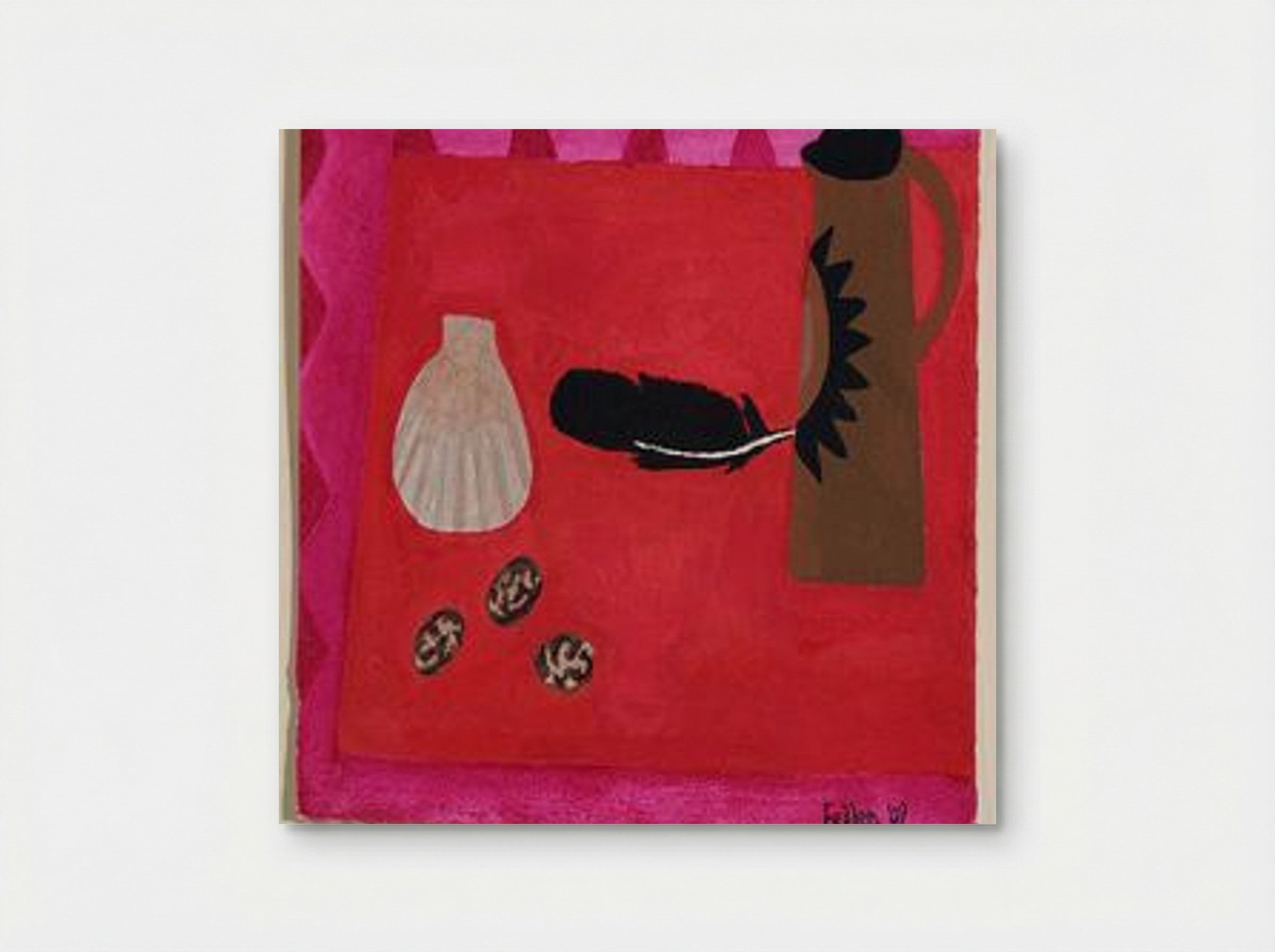 Red Table, Brown Jug - Mary Fedden - Poster