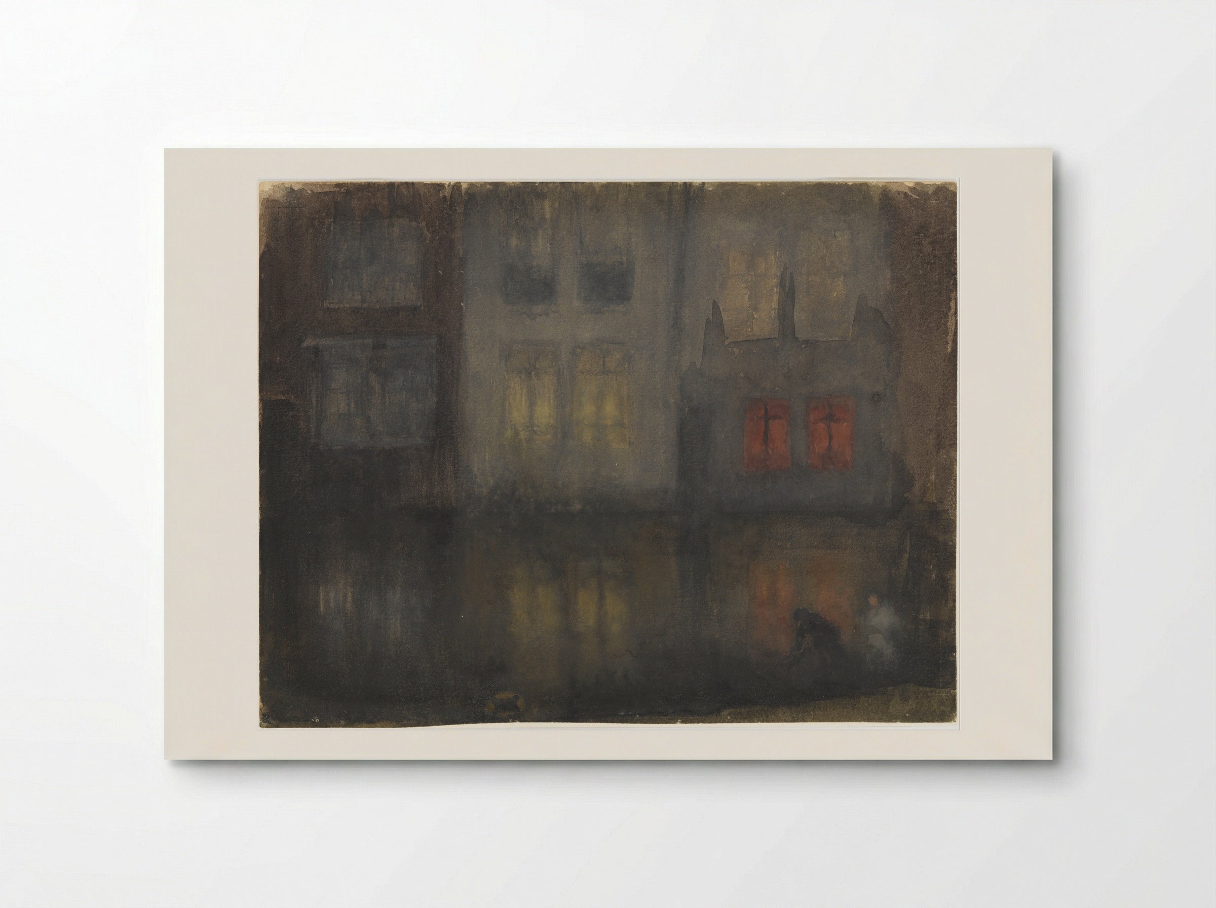 Red and Black (Nocturne) - James Abbott McNeill Whistler - Poster