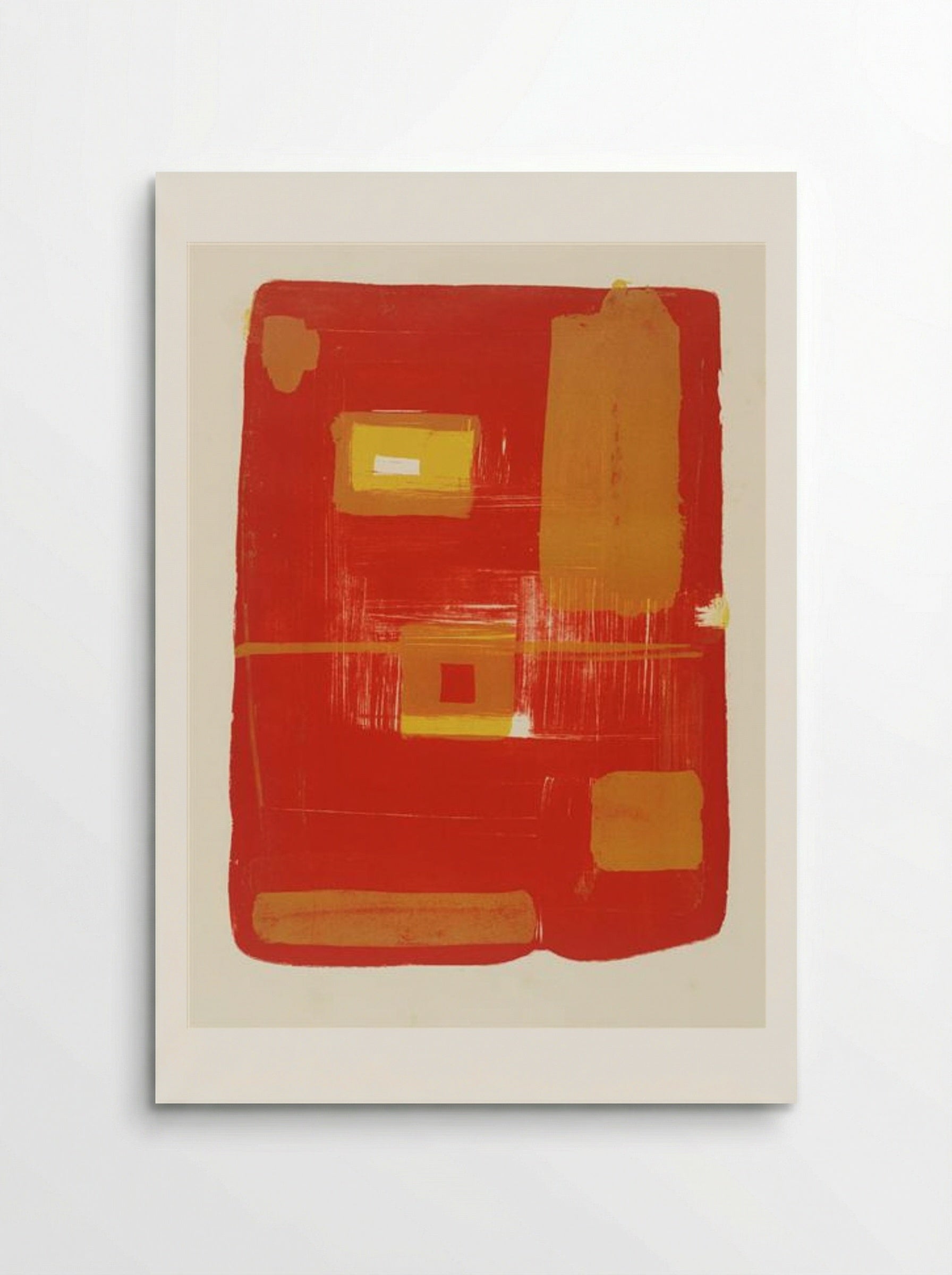 Red and Yellow Image - Patrick Heron - Poster