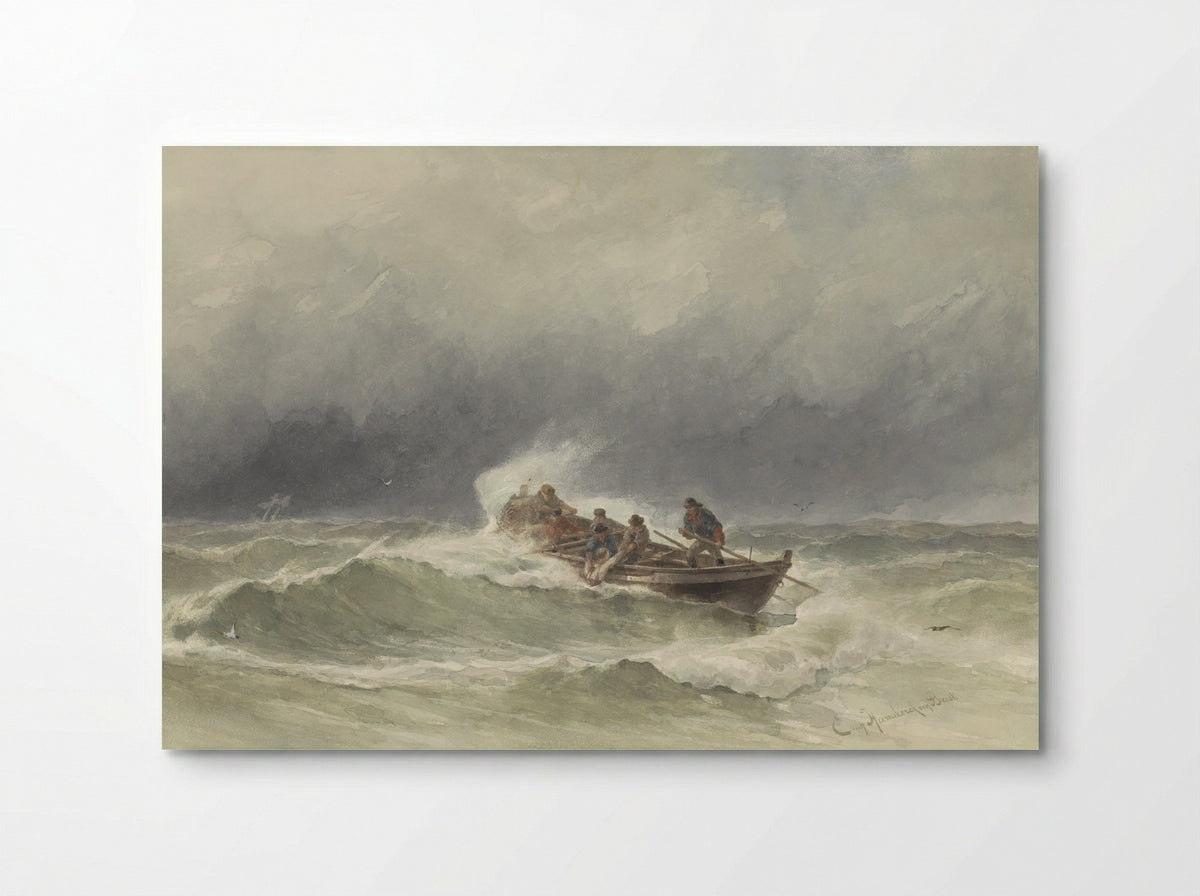 Redding op zee (Rescue at Sea) - Jacob Eduard van Heemskerck van Beest - Poster