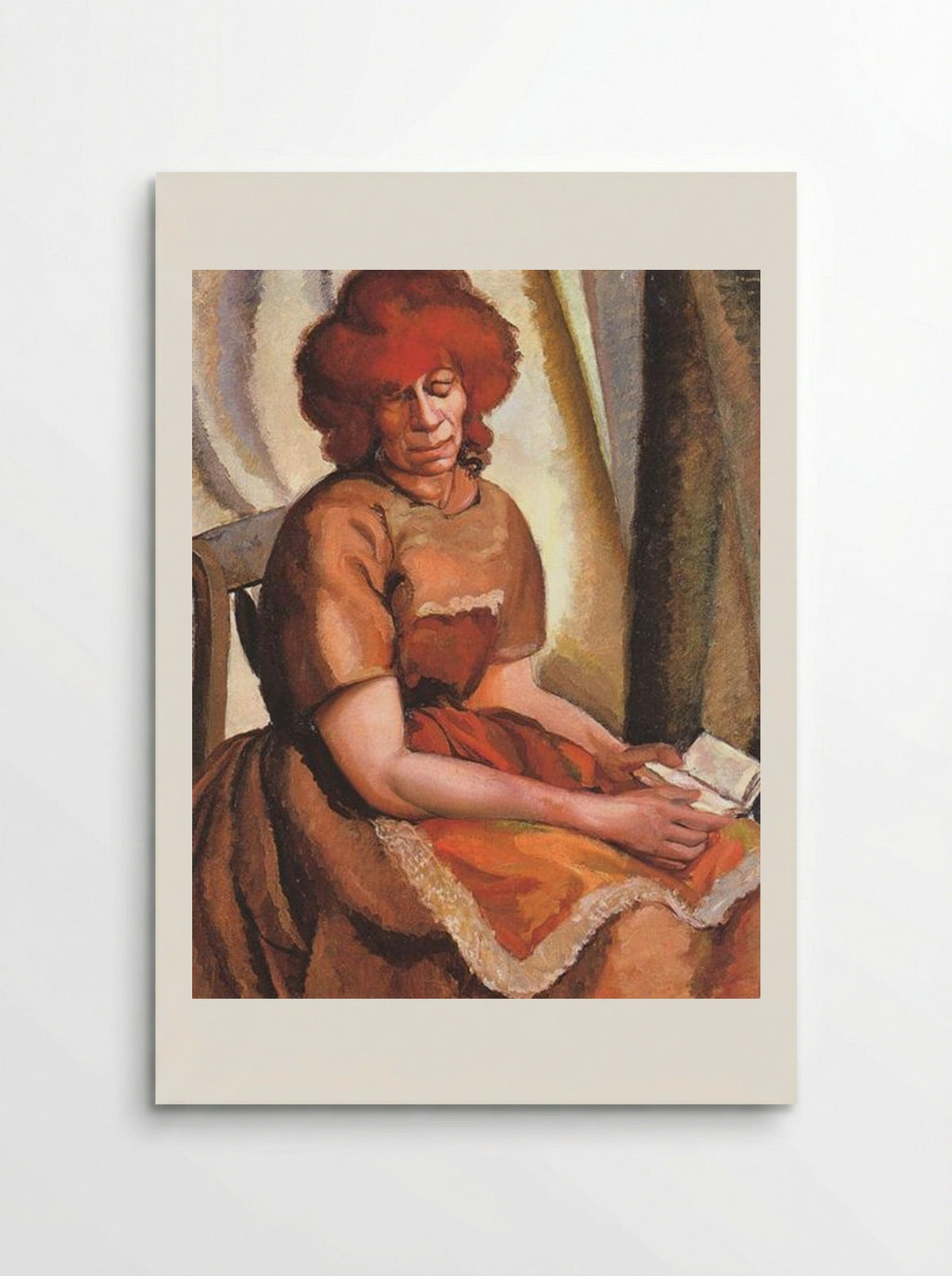 Redheaded Woman Reading - Tamara de Lempicka - Poster