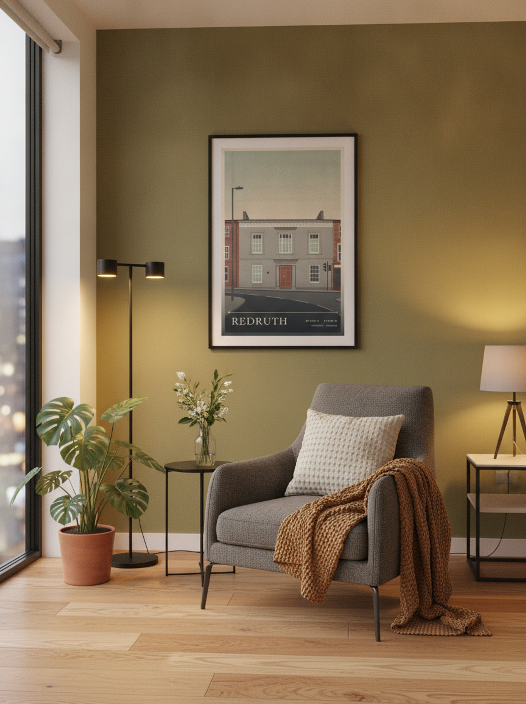 Redruth Cornwall England Travel Poster - Lifestyle