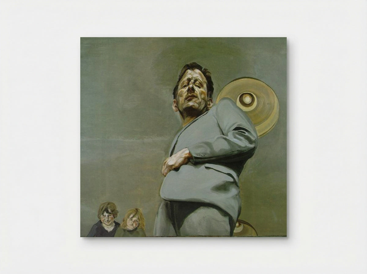 Reflection with Two Children (Self-Portrait) - Lucian Freud - Poster