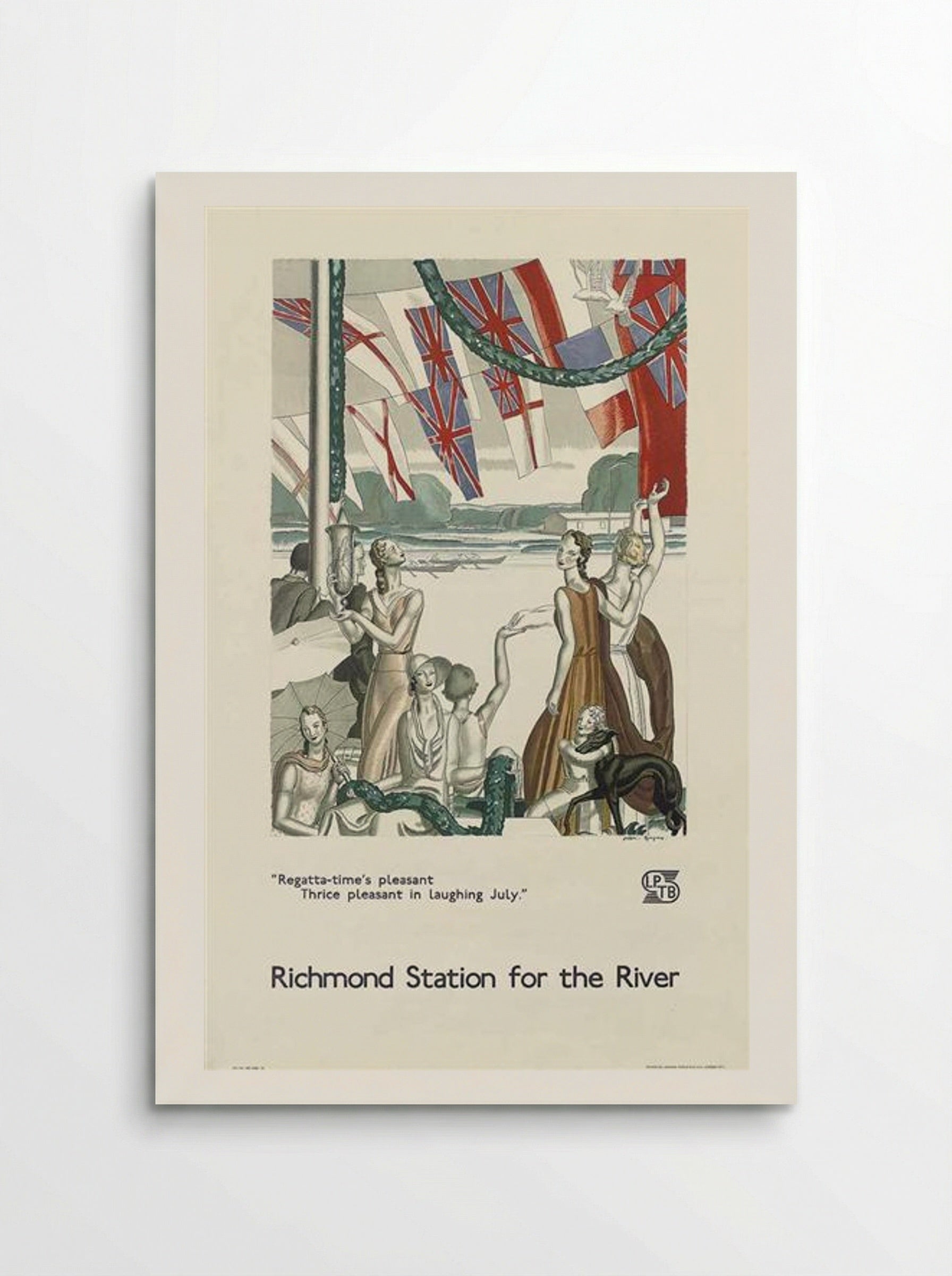 Regatta-Time's Pleasant, Richmond - Jean Dupas - Poster