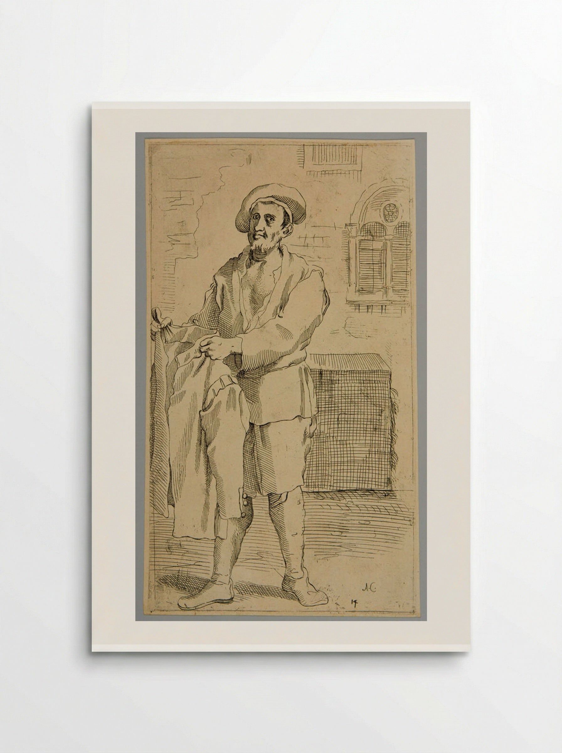 Regattiero, plate 14 - Simon Guillain - Poster