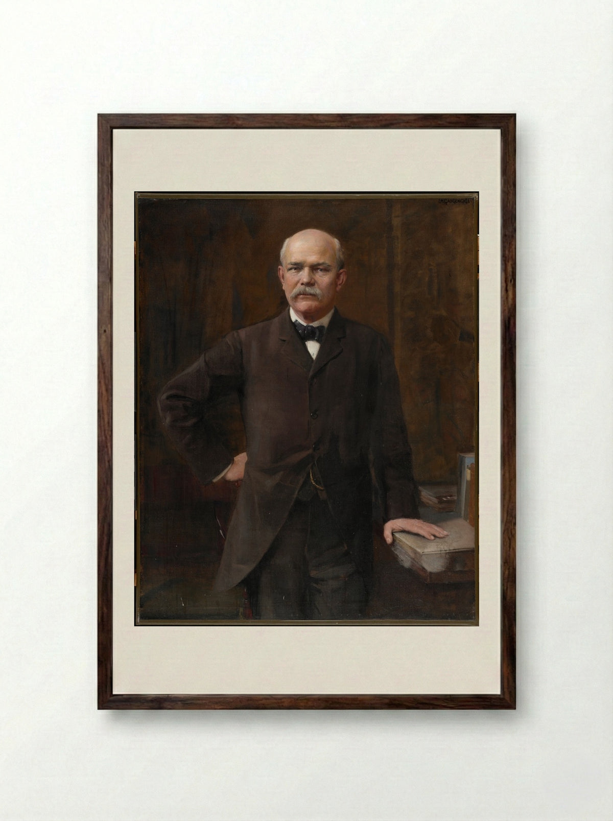 Reginald Heber Fitz - Ignaz Marcel Gaugengigl - Framed Print Dark Wood