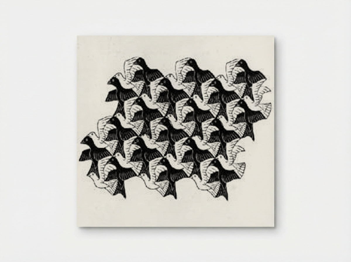 Regular Division of the Plane with Birds - M.C. Escher - Poster