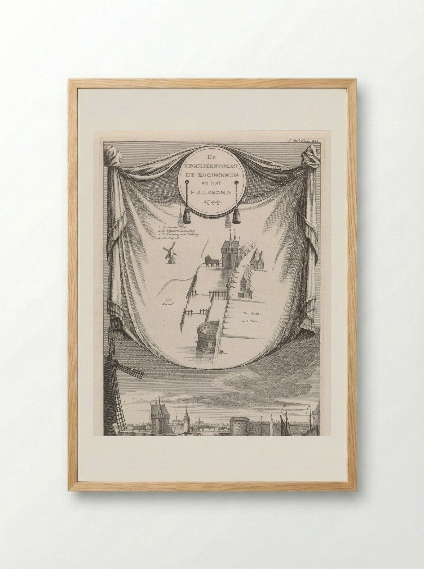 Regulierspoort van Amsterdam - Jan Goeree - Framed Print Wood