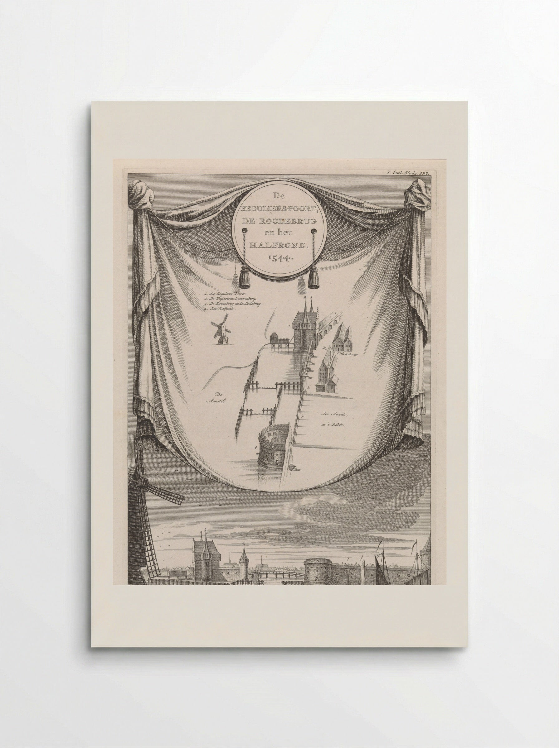 Regulierspoort van Amsterdam - Jan Goeree - Poster