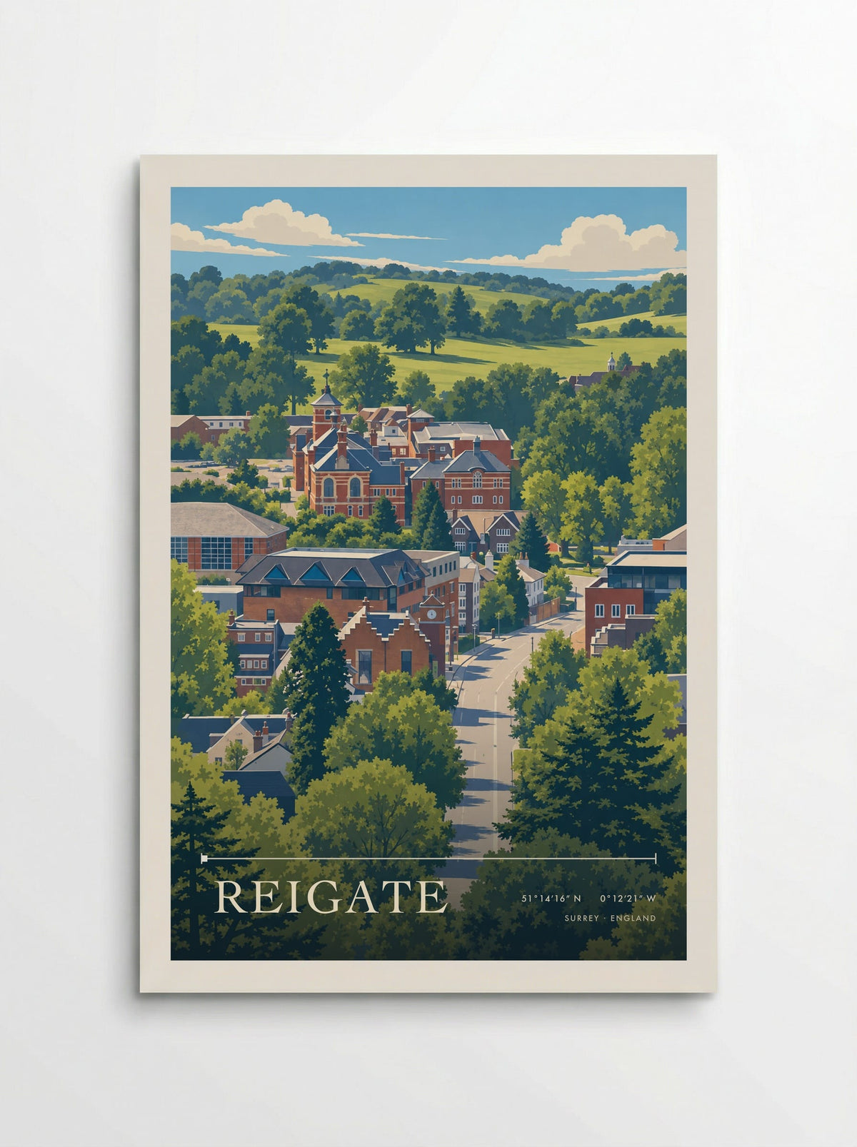 Reigate, Surrey | Travel Poster - Poster