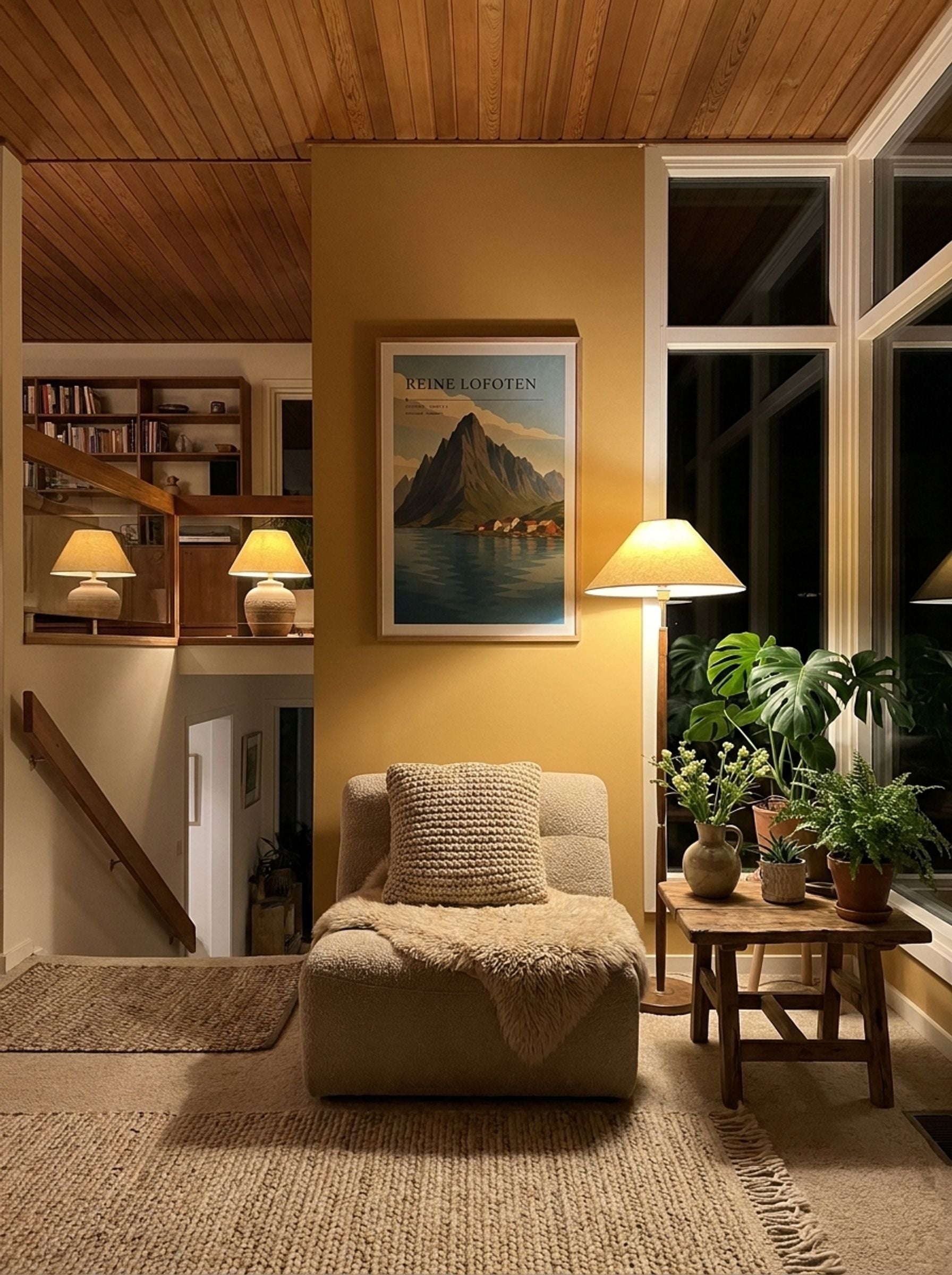 Reine Lofoten Travel Poster Artwork - Lifestyle