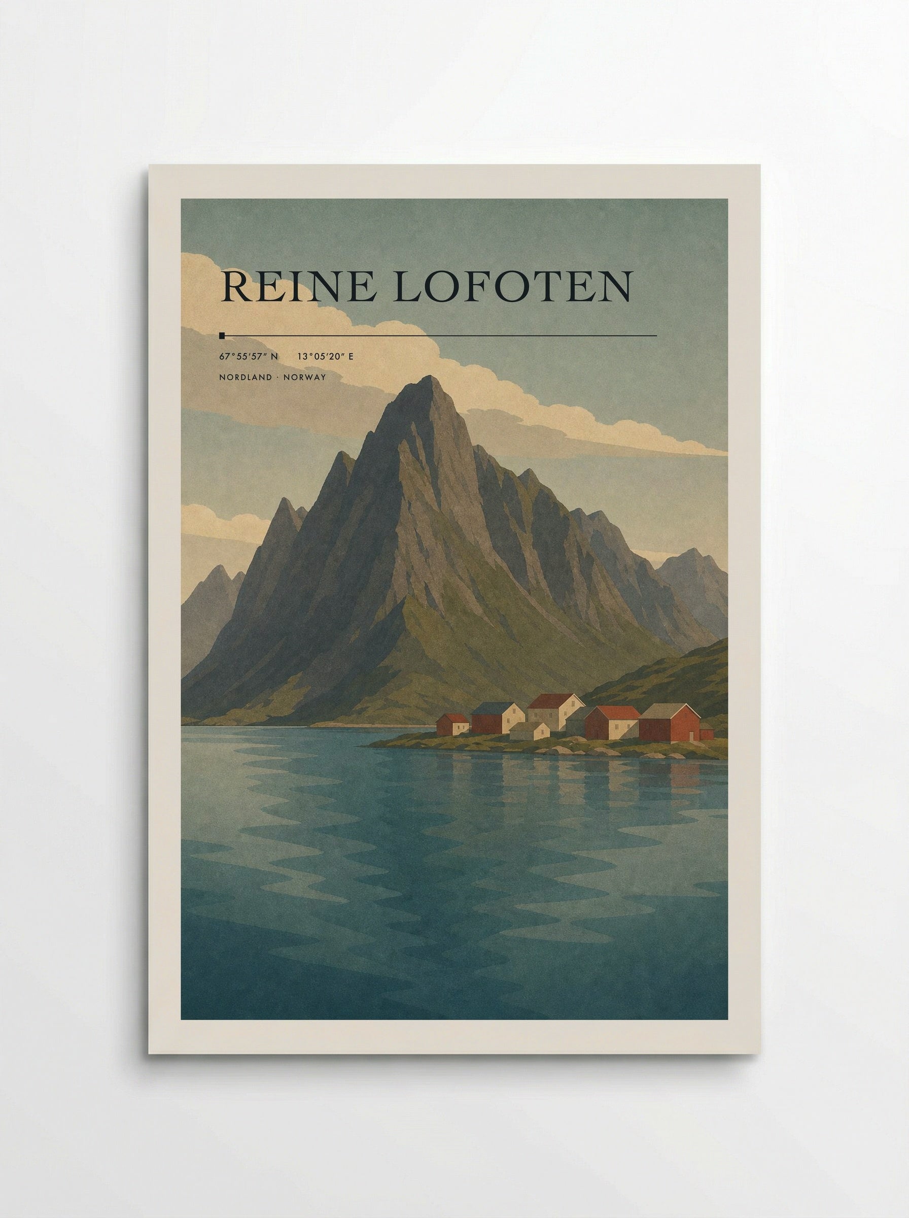 Reine Lofoten Travel Poster Artwork - Poster