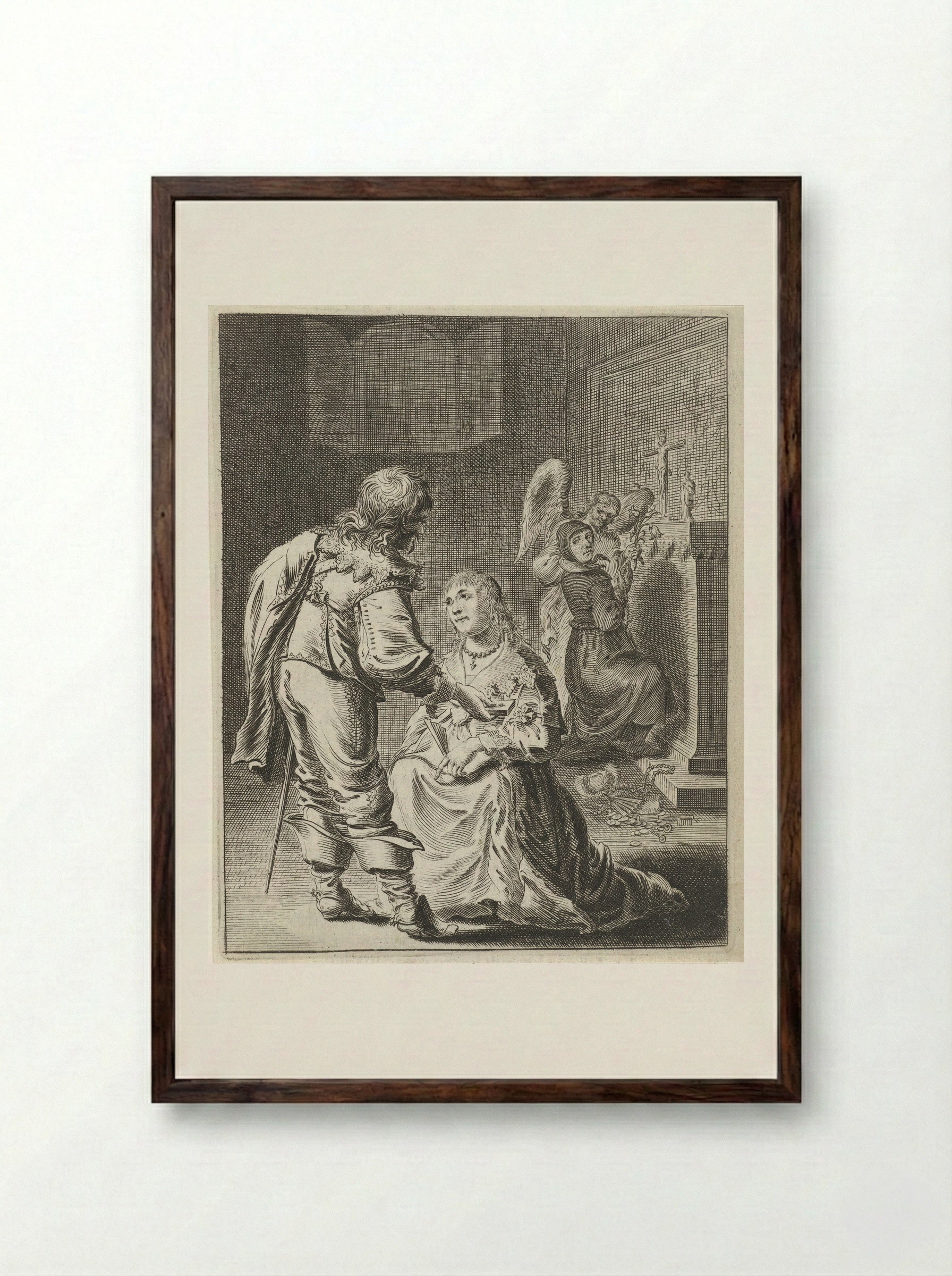 Reinheid en ijdelheid - Pieter Nolpe - Framed Print Dark Wood