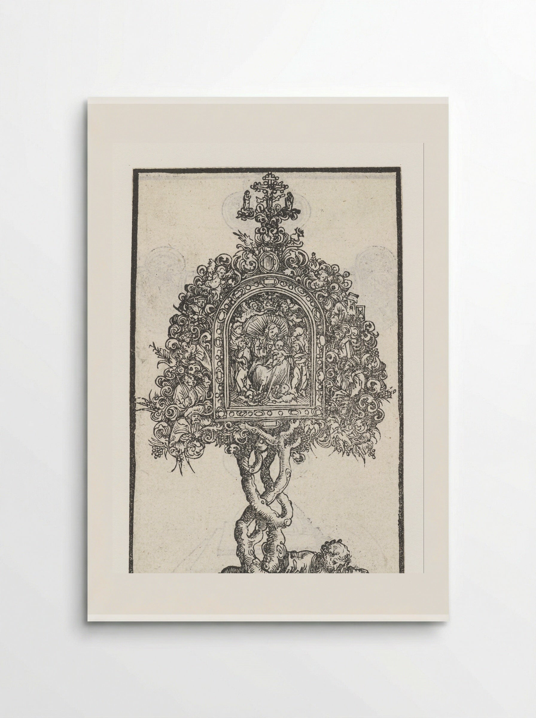 Reliquary with the Tree of Jesse and the Virgin and Child - Lucas Cranach the Elder - Poster